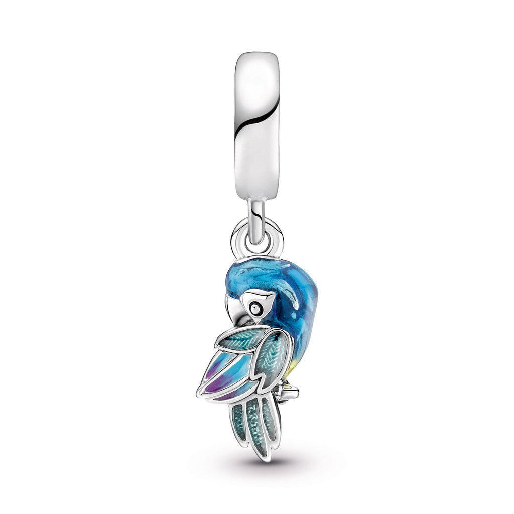 PANDORA Jungle Paradise Parrot Dangle Charm Enamel Charms Bracelet Charm Jewelry Gift