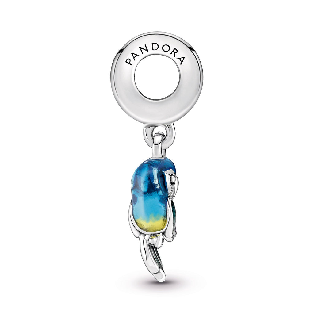PANDORA Jungle Paradise Parrot Dangle Charm Enamel Charms Bracelet Charm Jewelry Gift