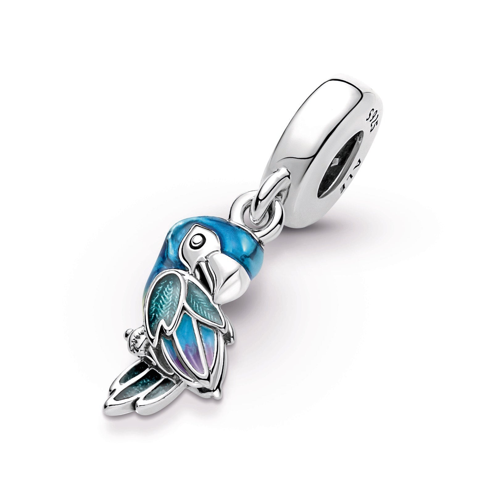 PANDORA Jungle Paradise Parrot Dangle Charm Enamel Charms Bracelet Charm Jewelry Gift