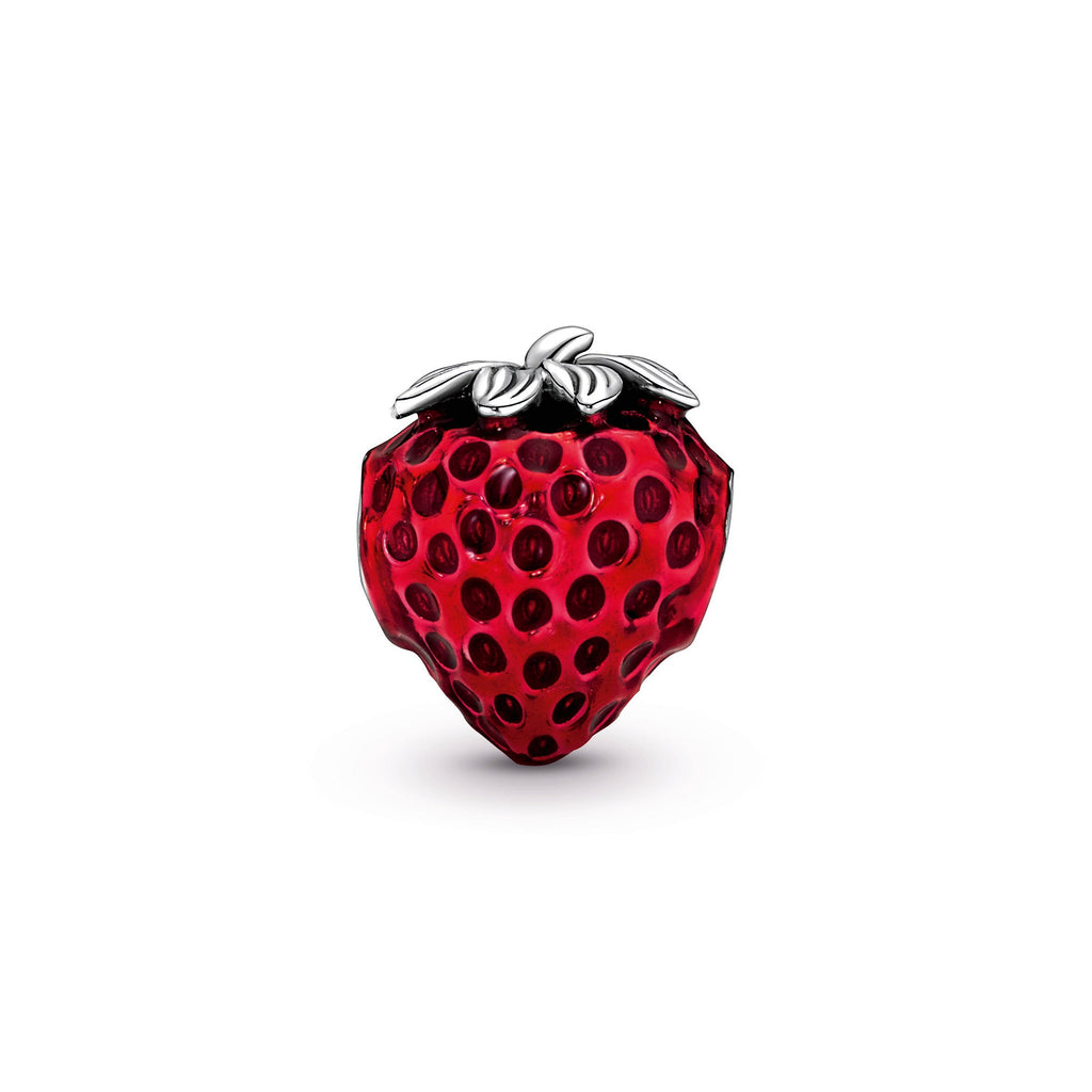 PANDORA Seeded Strawberry Fruit Charm Enamel Charms Bracelet Charm Jewelry Gift