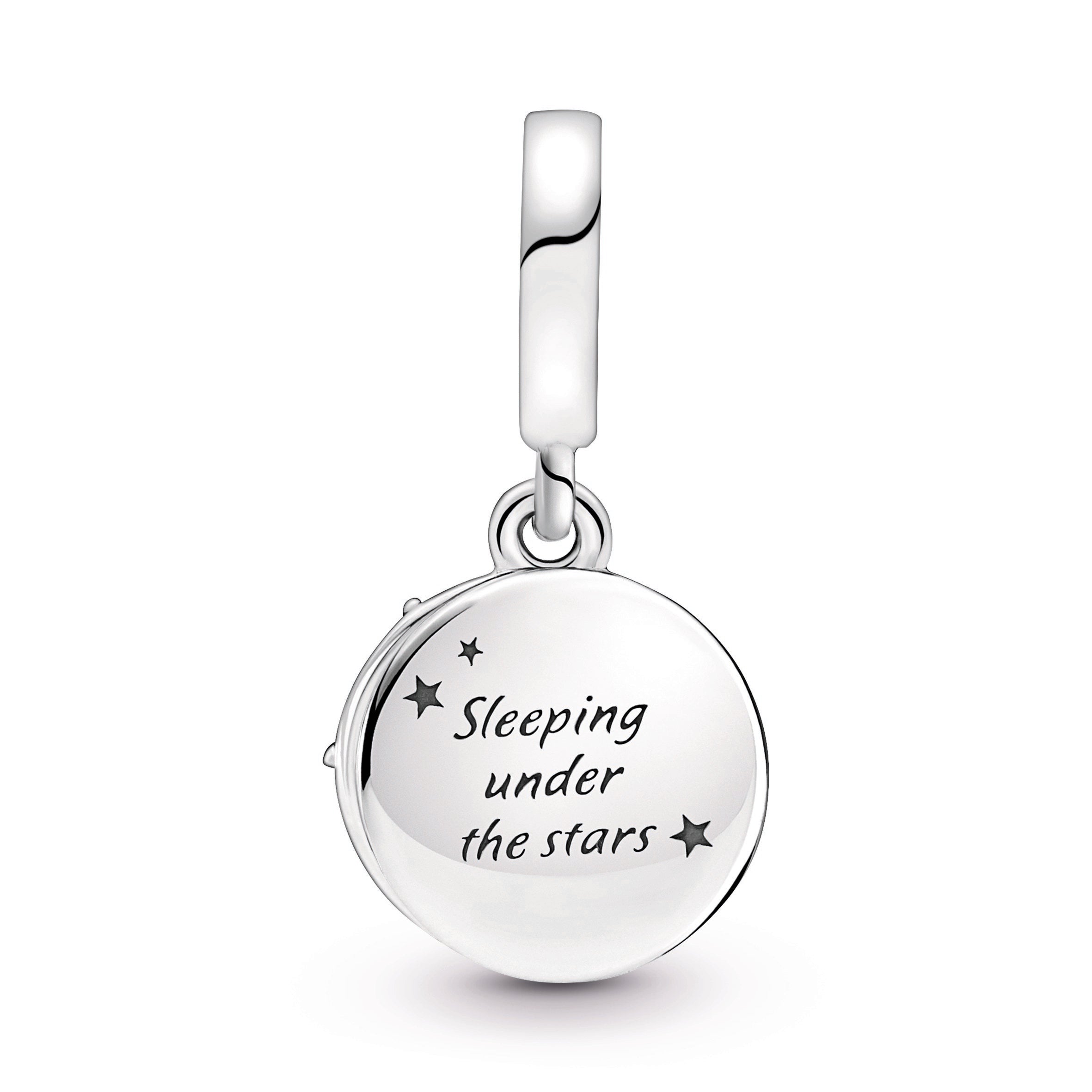 PANDORA Camping Night Sky Double Dangle Charm Cubic Zirconia Charms Bracelet Charm Jewelry Gift