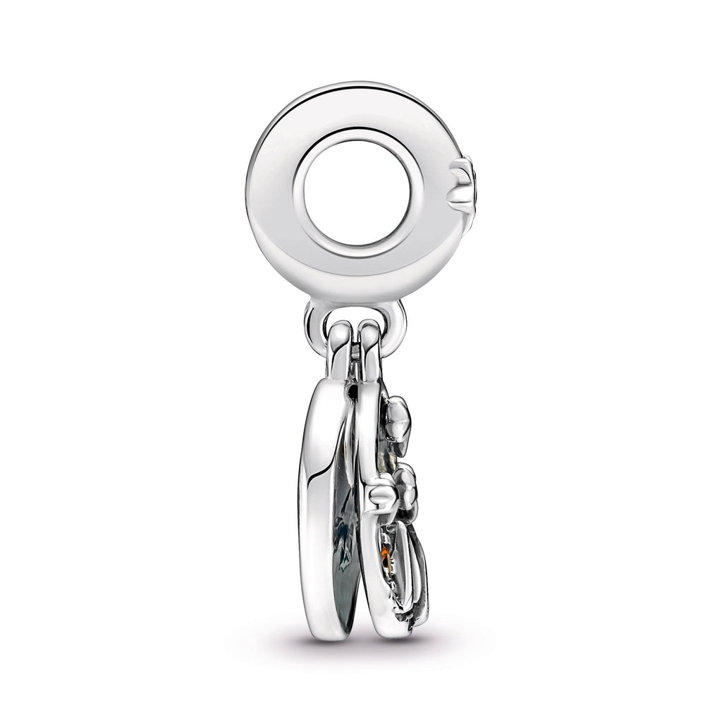 PANDORA Camping Night Sky Double Dangle Charm Cubic Zirconia Charms Bracelet Charm Jewelry Gift