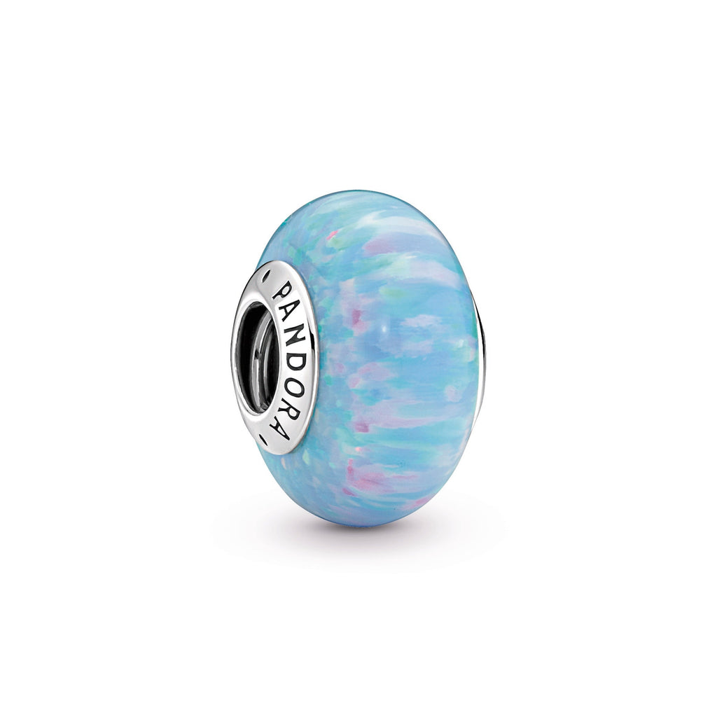 PANDORA Opalescent Ocean Blue Charm Sterling Silver Charms Bracelet Charm Jewelry Gift