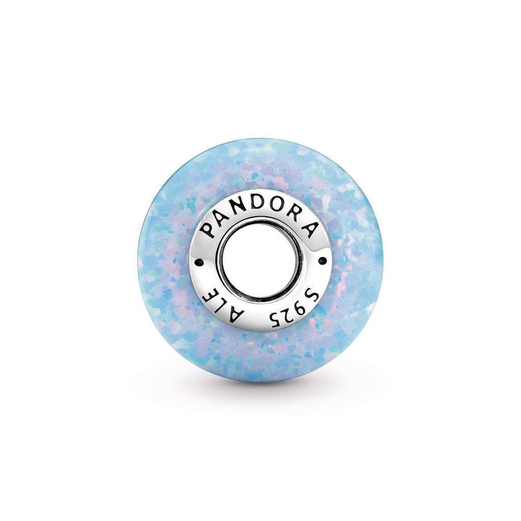 PANDORA Opalescent Ocean Blue Charm Sterling Silver Charms Bracelet Charm Jewelry Gift