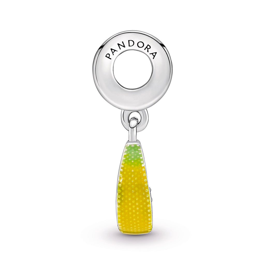 PANDORA Lemon Slice Sparkling Fruit Dangle Charm Cubic Zirconia Charms Bracelet Charm Jewelry Gift