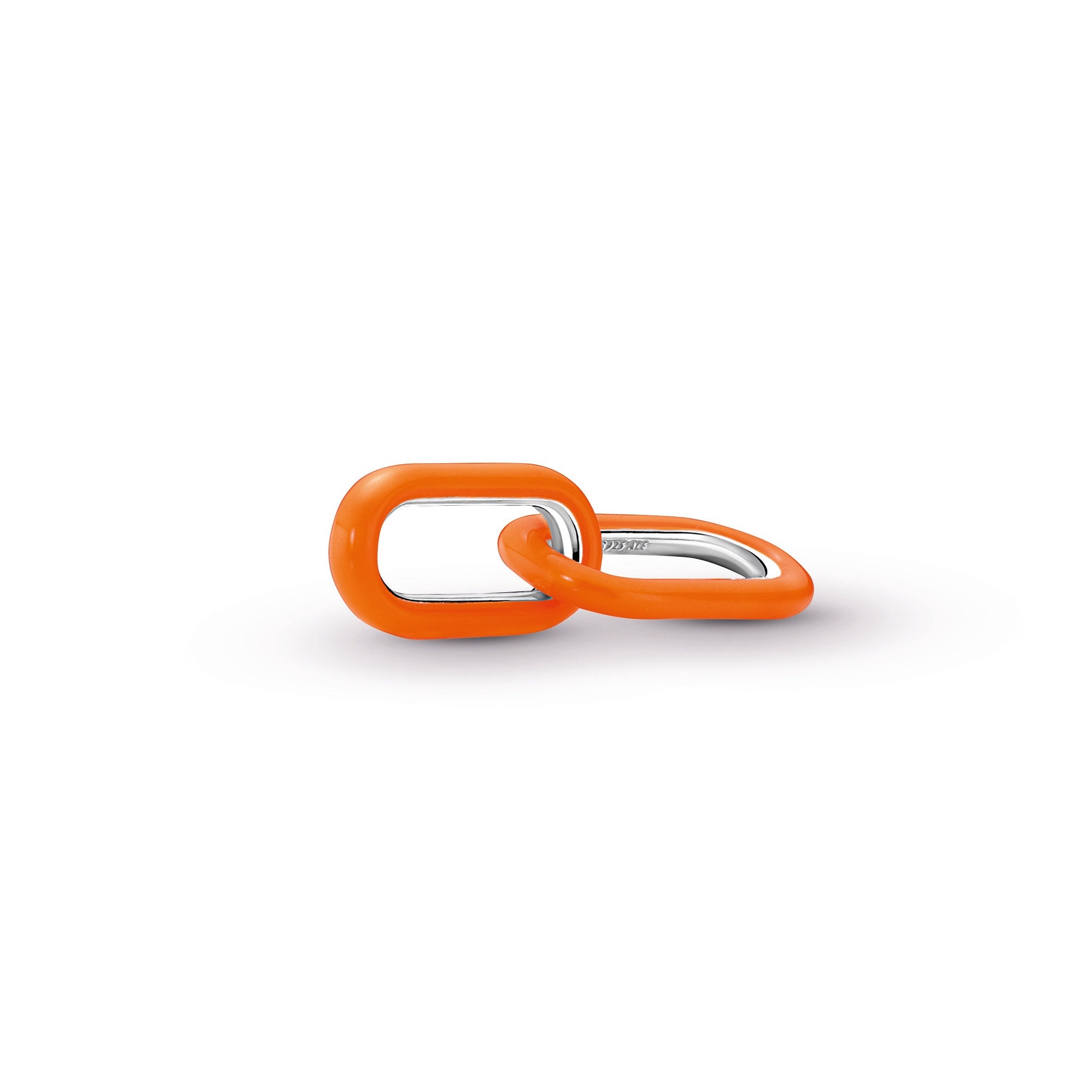 PANDORA ME Styling Bright Orange Double Link Enamel Bracelets Chain Bracelet Jewelry Gift