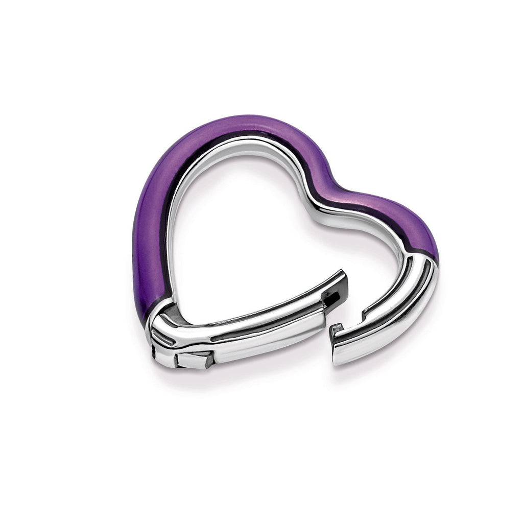 PANDORA ME Bright Purple Styling Heart Connector Enamel Bracelets Chain Bracelet Jewelry Gift