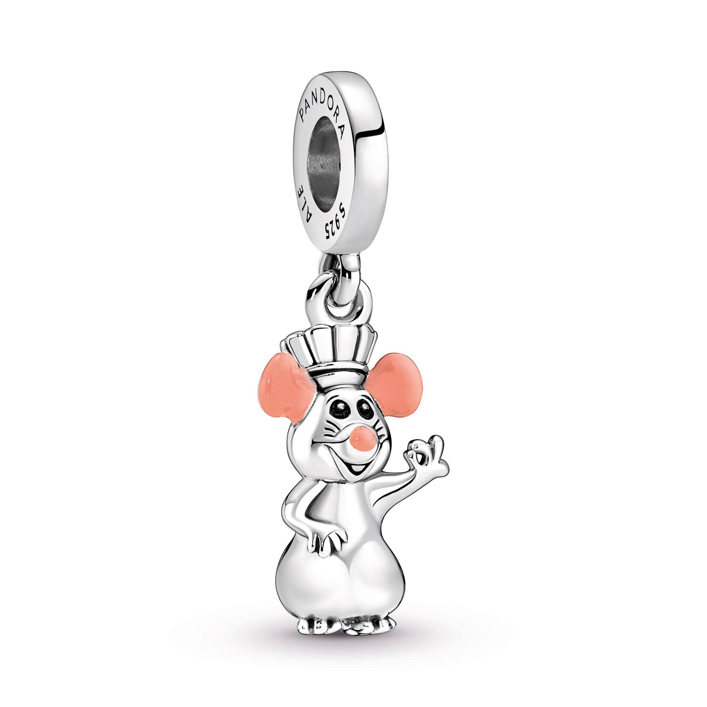 PANDORA Disney Pixar Remy Dangle Charm Enamel Charms Bracelet Charm Jewelry Gift