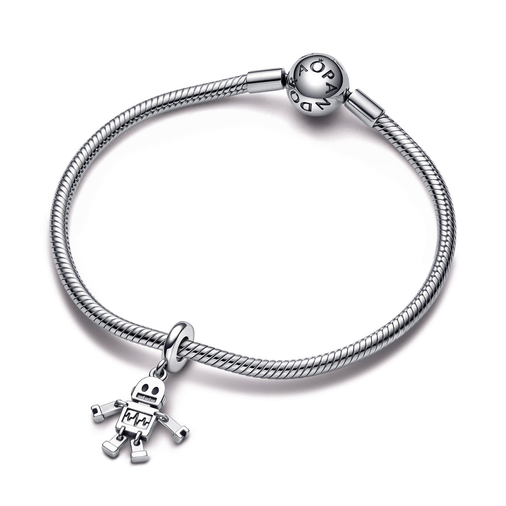 PANDORA Bestie Bot Robot Dangle Charm Enamel Charms Bracelet Charm Jewelry Gift