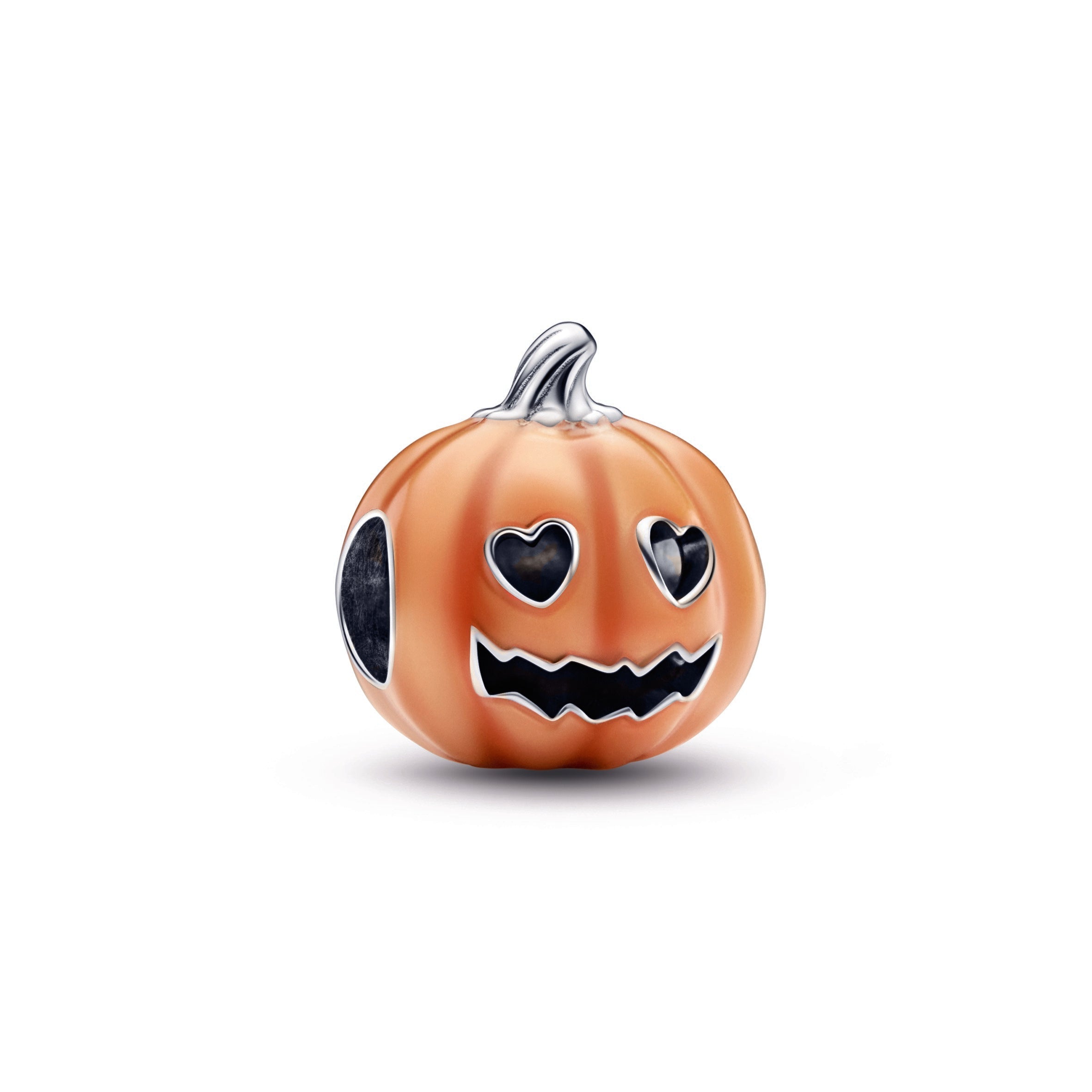 PANDORA Glow-in-the-dark Spooky Pumpkin Charm Enamel Charms Bracelet Charm Jewelry Gift