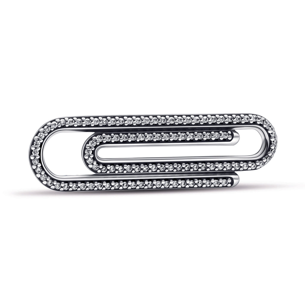PANDORA ME Pavé Paperclip Styling Link Cubic Zirconia Charms Bracelet Charm Jewelry Gift