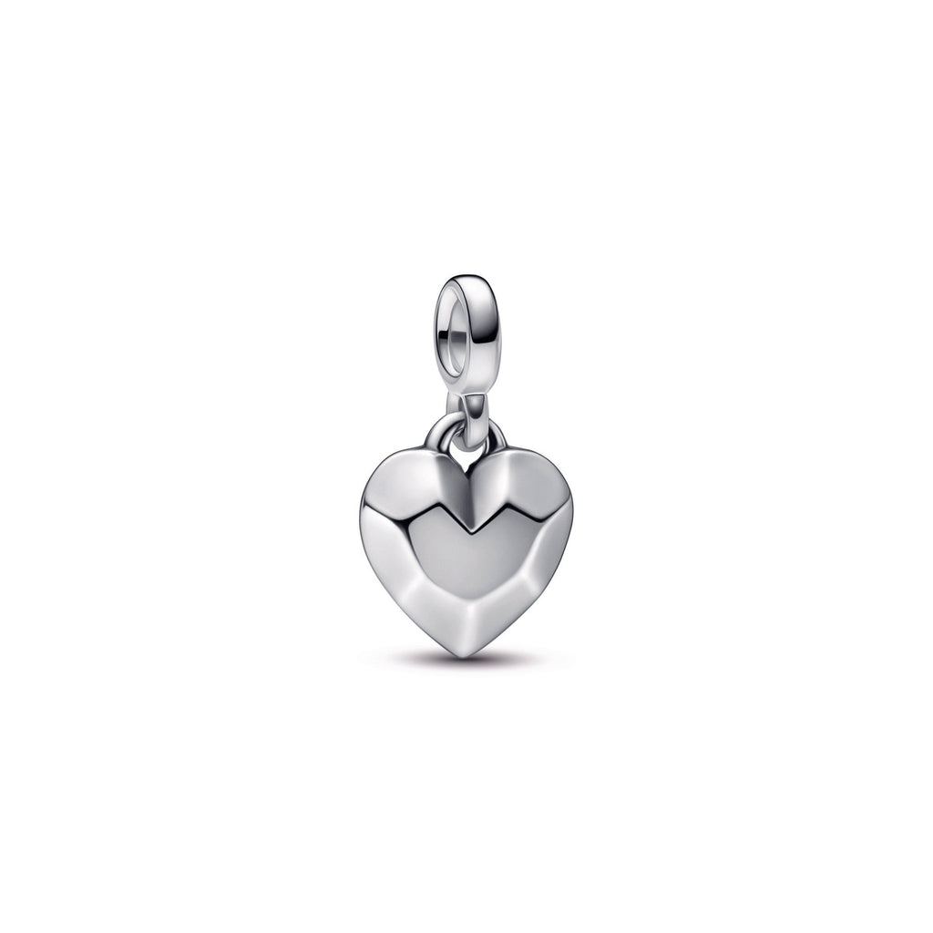PANDORA ME Faceted Heart Mini Dangle Sterling Silver Charms Bracelet Charm Jewelry Gift