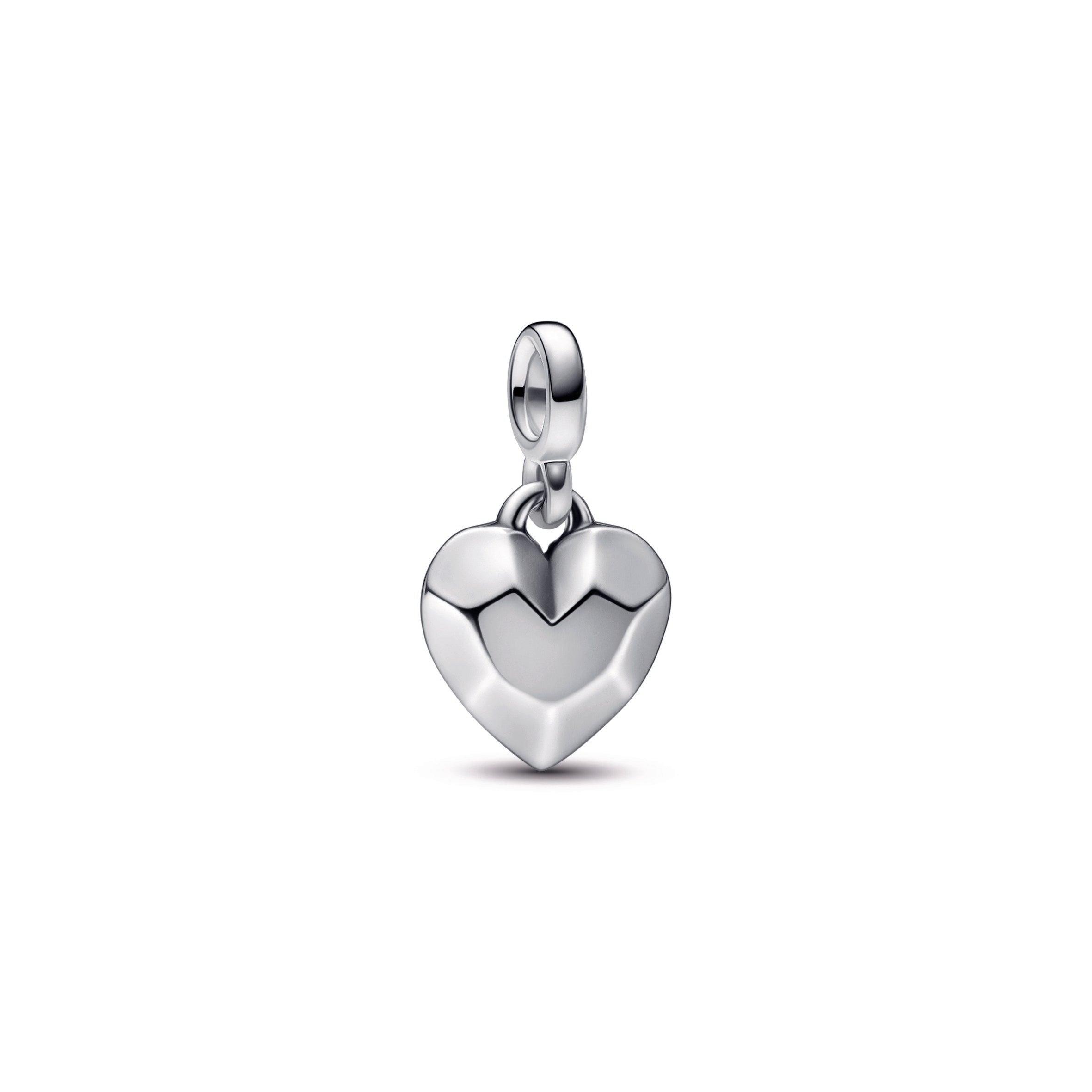 PANDORA ME Faceted Heart Mini Dangle Sterling Silver Charms Bracelet Charm Jewelry Gift