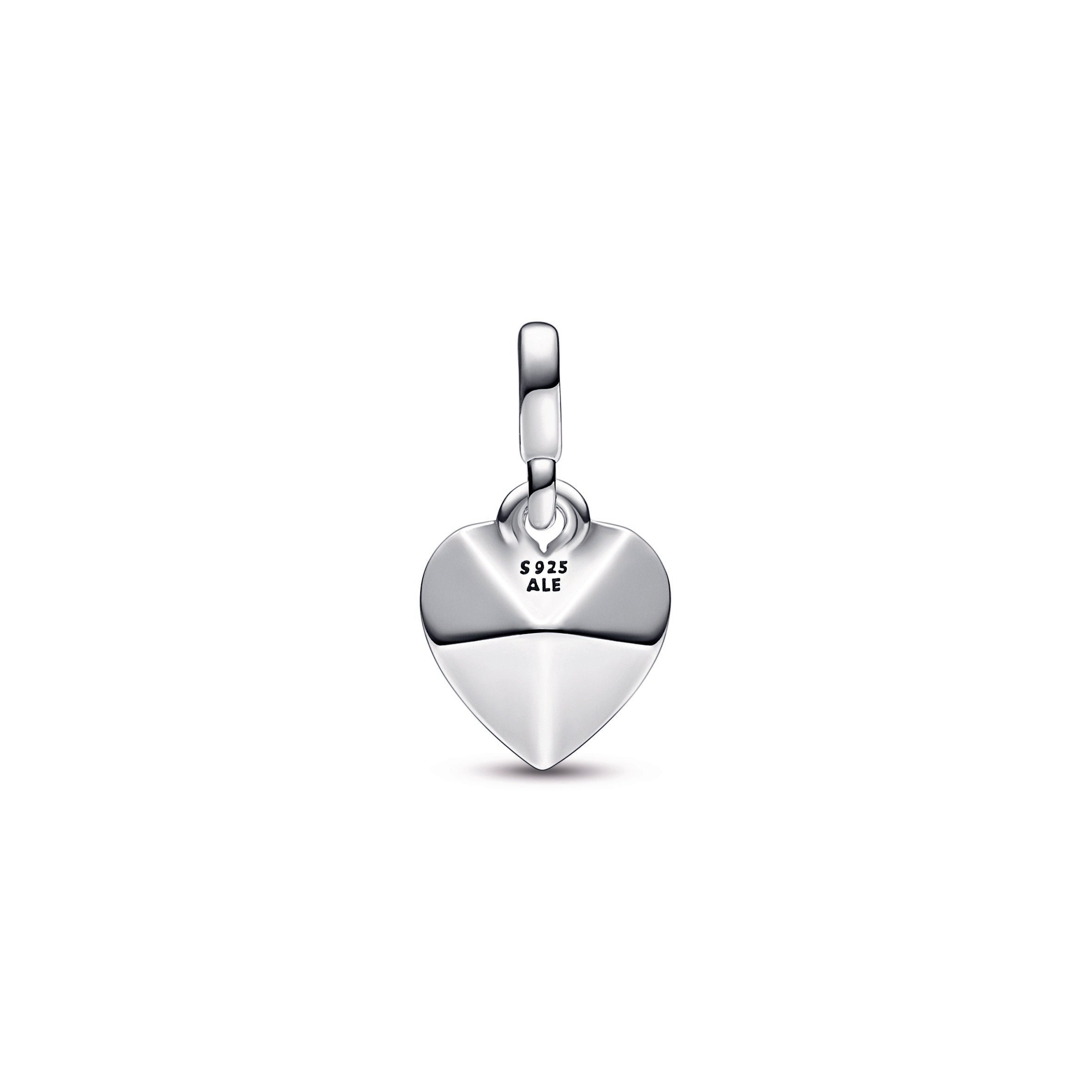PANDORA ME Faceted Heart Mini Dangle Sterling Silver Charms Bracelet Charm Jewelry Gift