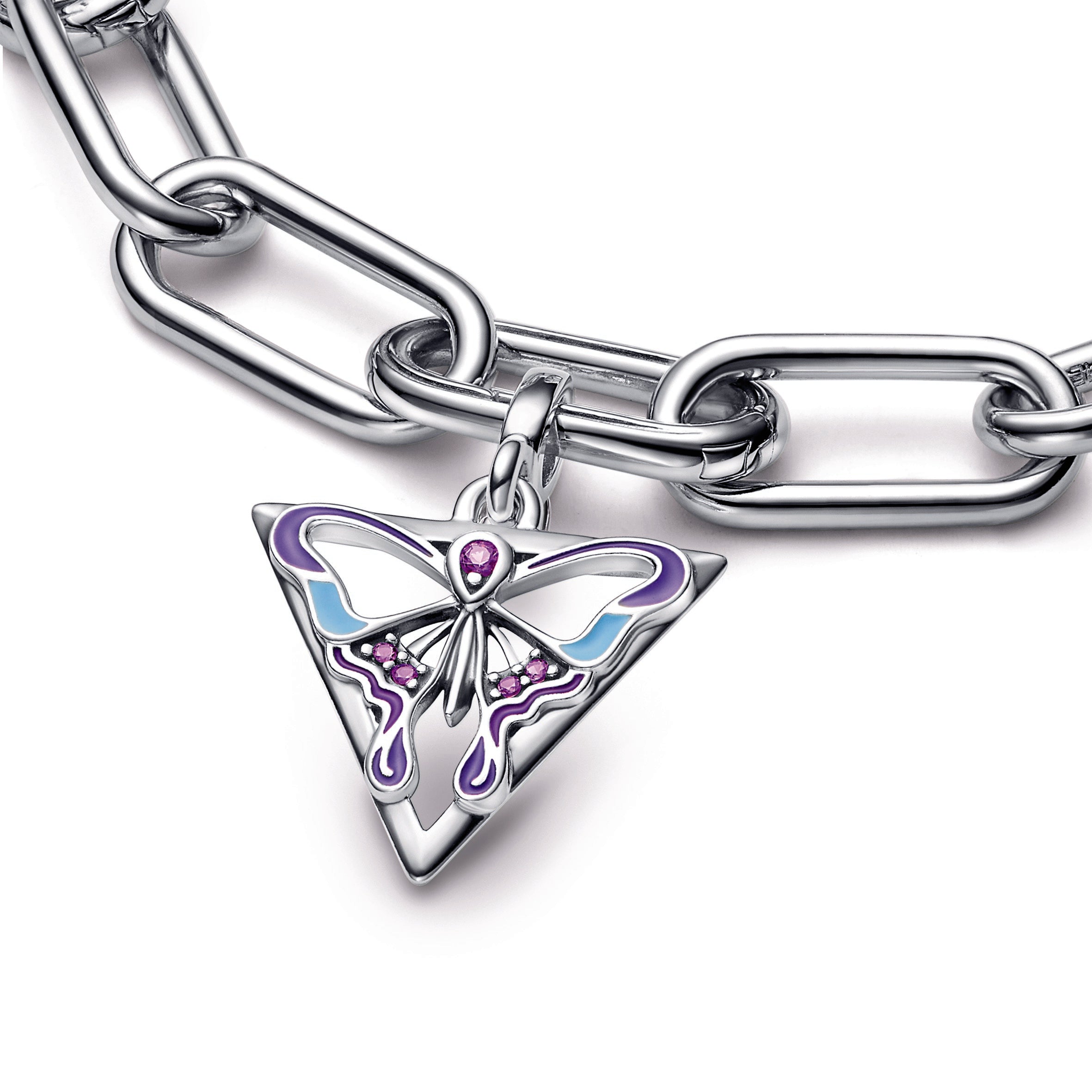 PANDORA ME Butterfly Medallion Crystals Charms Bracelet Charm Jewelry Gift