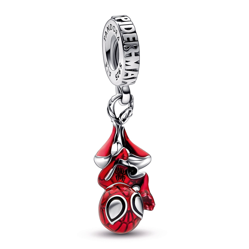 PANDORA Marvel Hanging Spider-Man Dangle Charm Enamel Charms Bracelet Charm Jewelry Gift