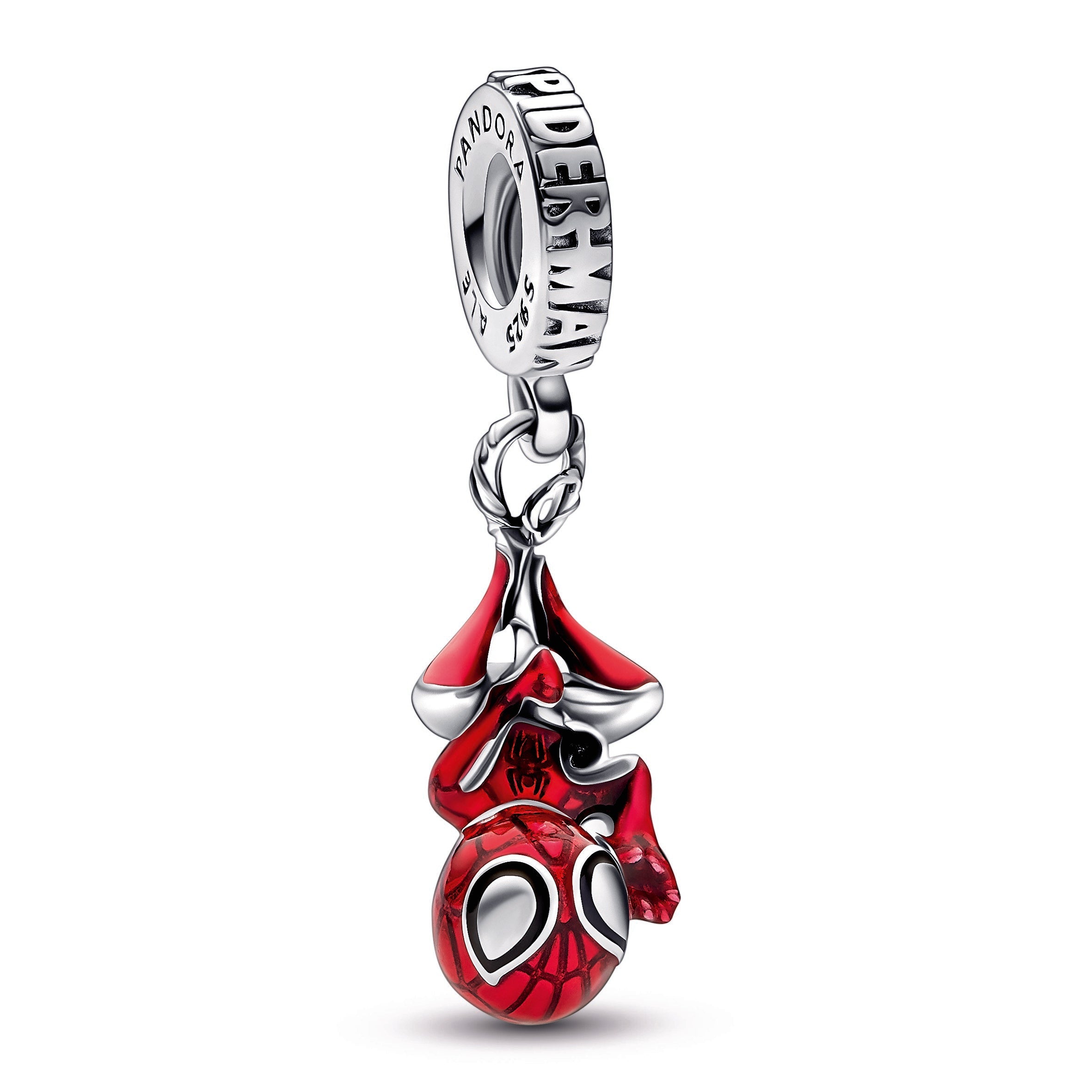 PANDORA Marvel Hanging Spider-Man Dangle Charm Enamel Charms Bracelet Charm Jewelry Gift