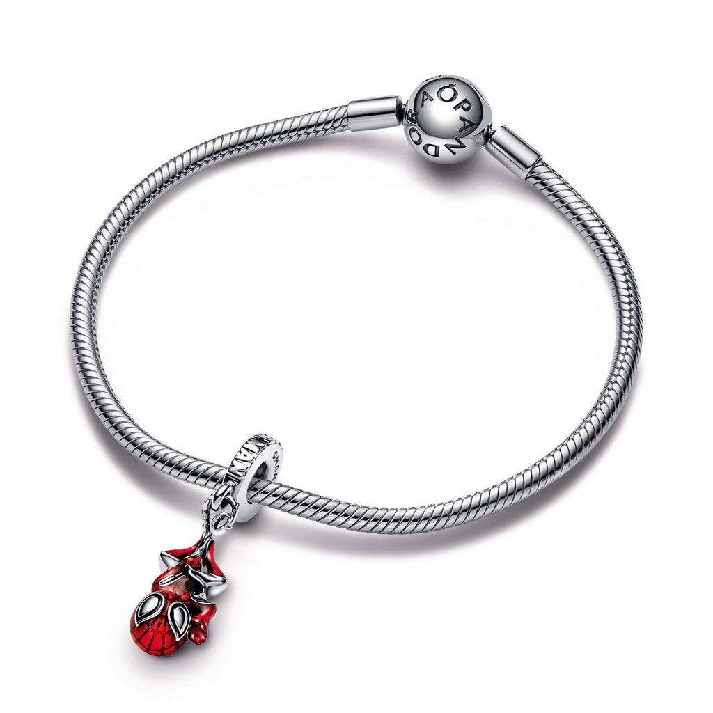 PANDORA Marvel Hanging Spider-Man Dangle Charm Enamel Charms Bracelet Charm Jewelry Gift