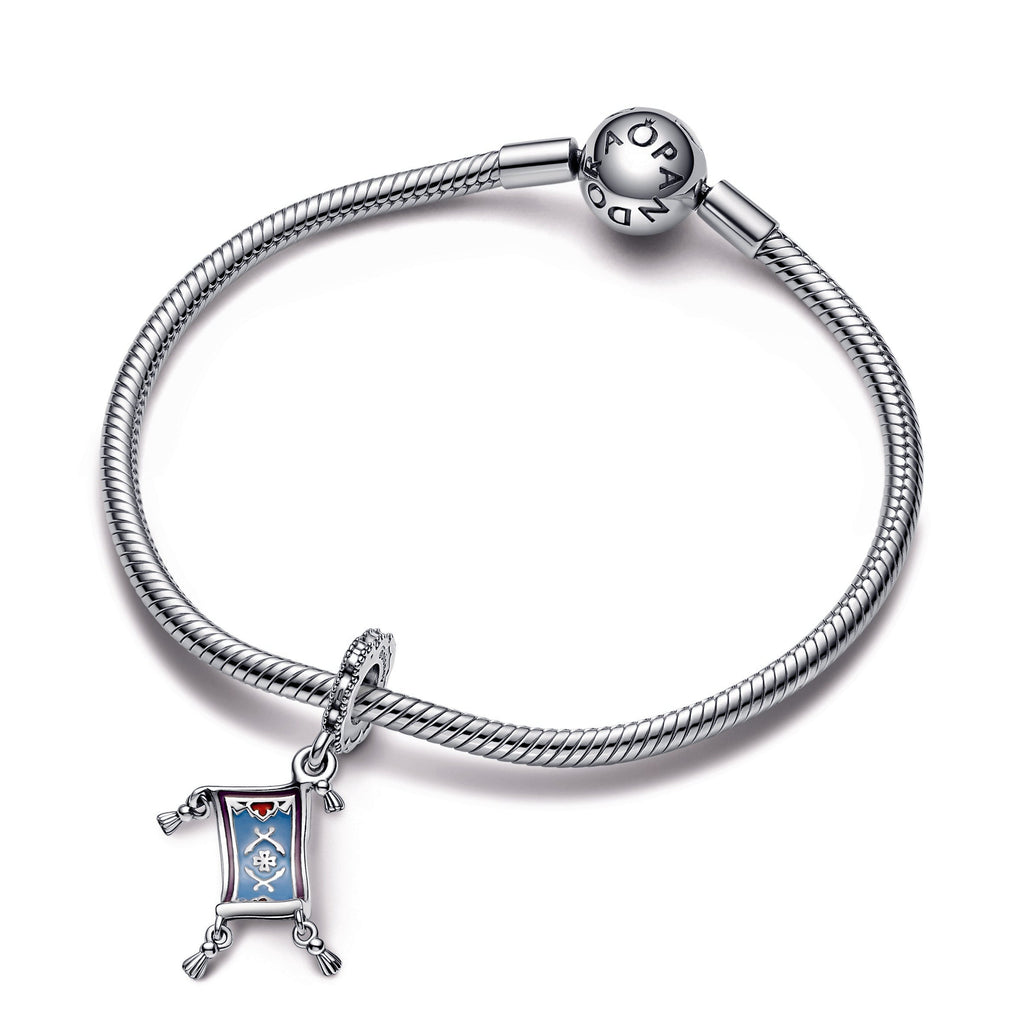 PANDORA Disney Aladdin Magic Carpet Dangle Charm Enamel Charms Bracelet Charm Jewelry Gift