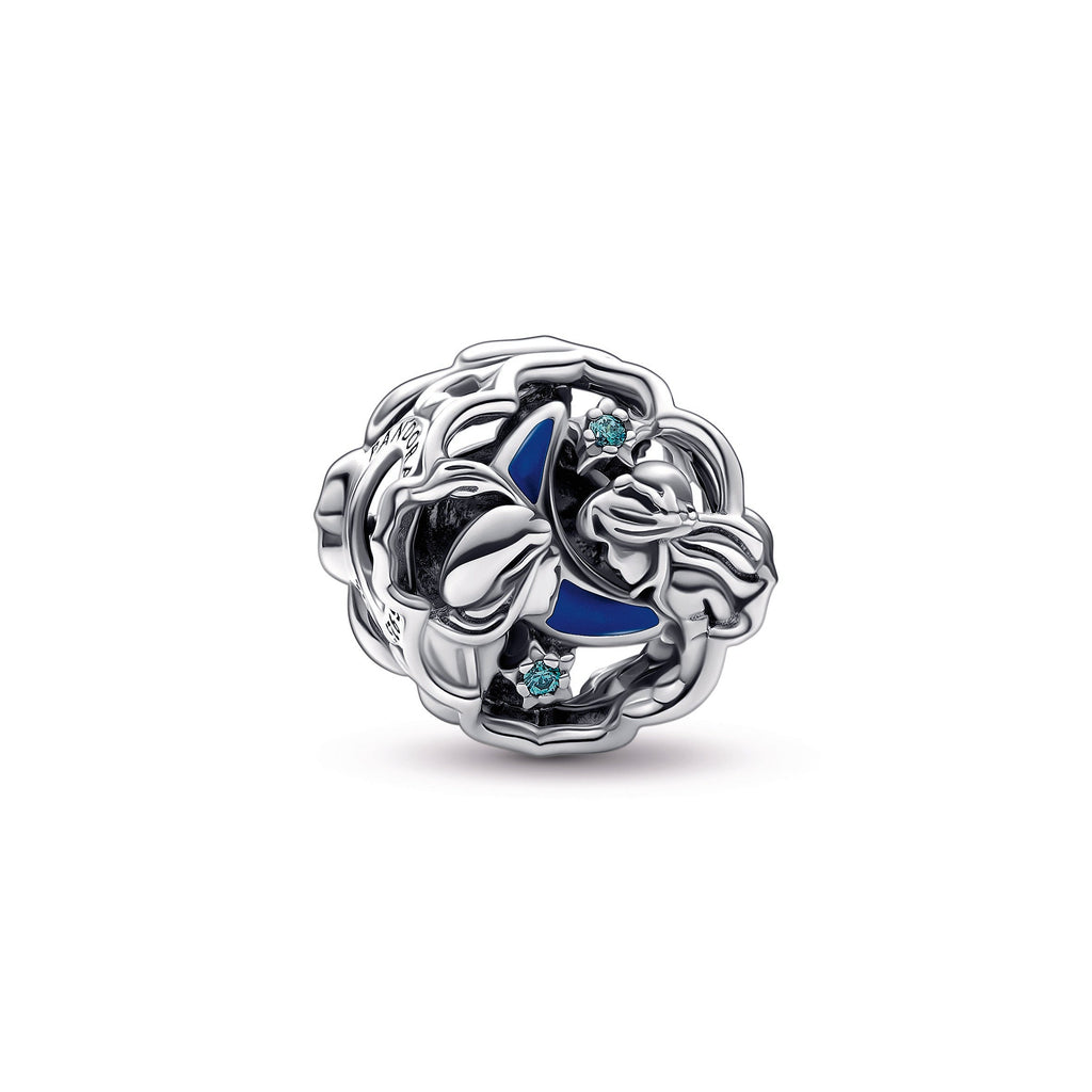 PANDORA Disney Aladdin Princess Jasmine And Genie Glow-in-the-dark Charm Cubic Zirconia Charms Bracelet Charm Jewelry Gift