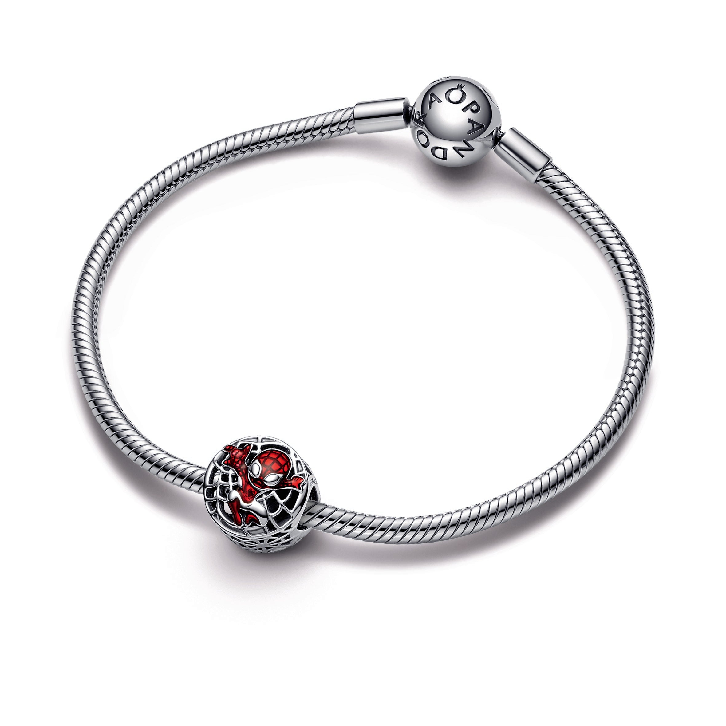 PANDORA Marvel Spider-Man Soaring City Charm Enamel Charms Bracelet Charm Jewelry Gift
