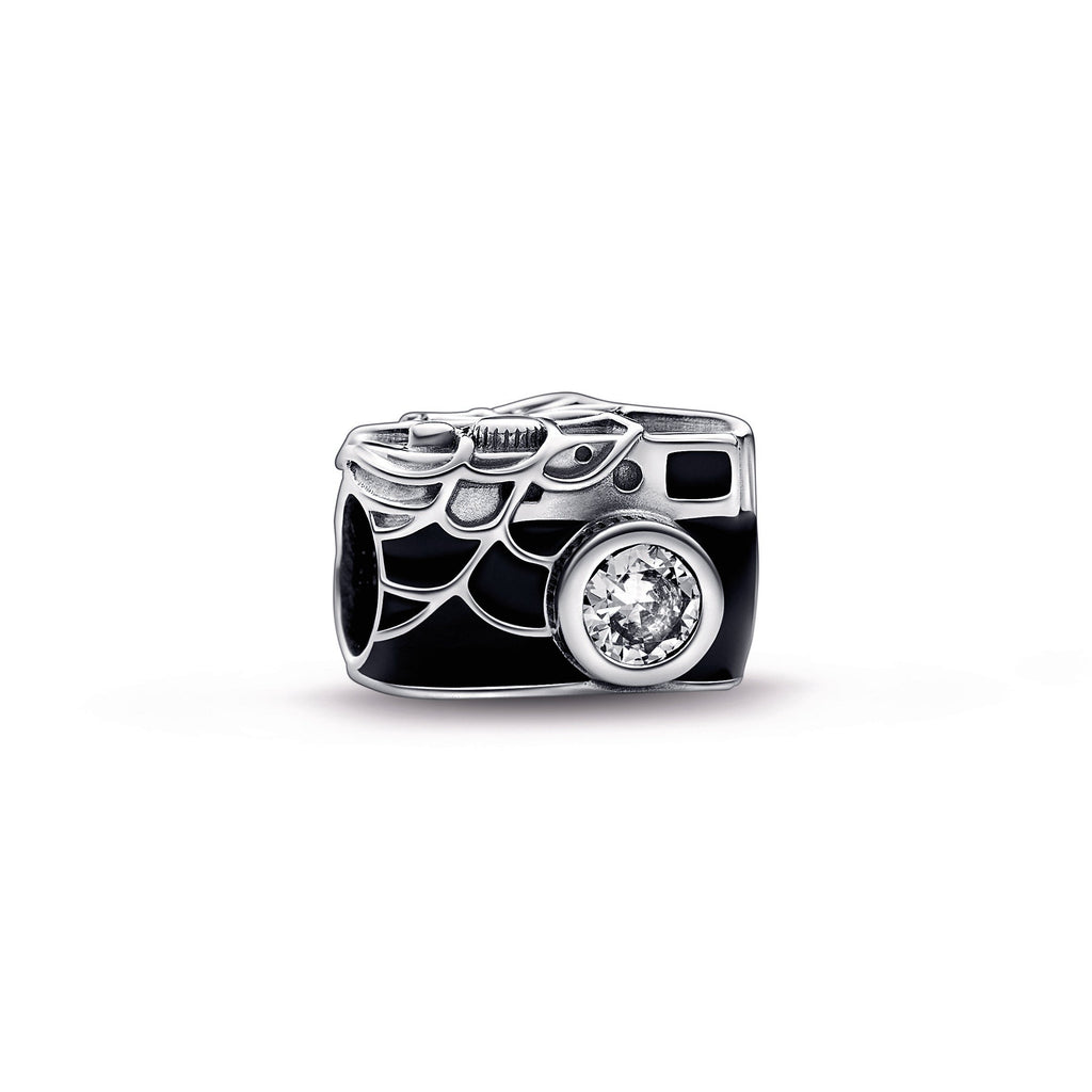 PANDORA Marvel Spider-Man Camera Selfie Charm Cubic Zirconia Charms Bracelet Charm Jewelry Gift
