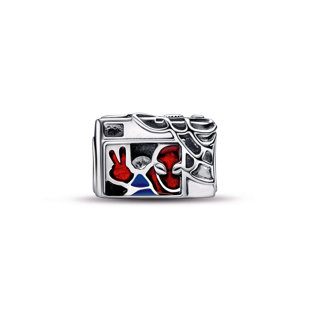 PANDORA Marvel Spider-Man Camera Selfie Charm Cubic Zirconia Charms Bracelet Charm Jewelry Gift