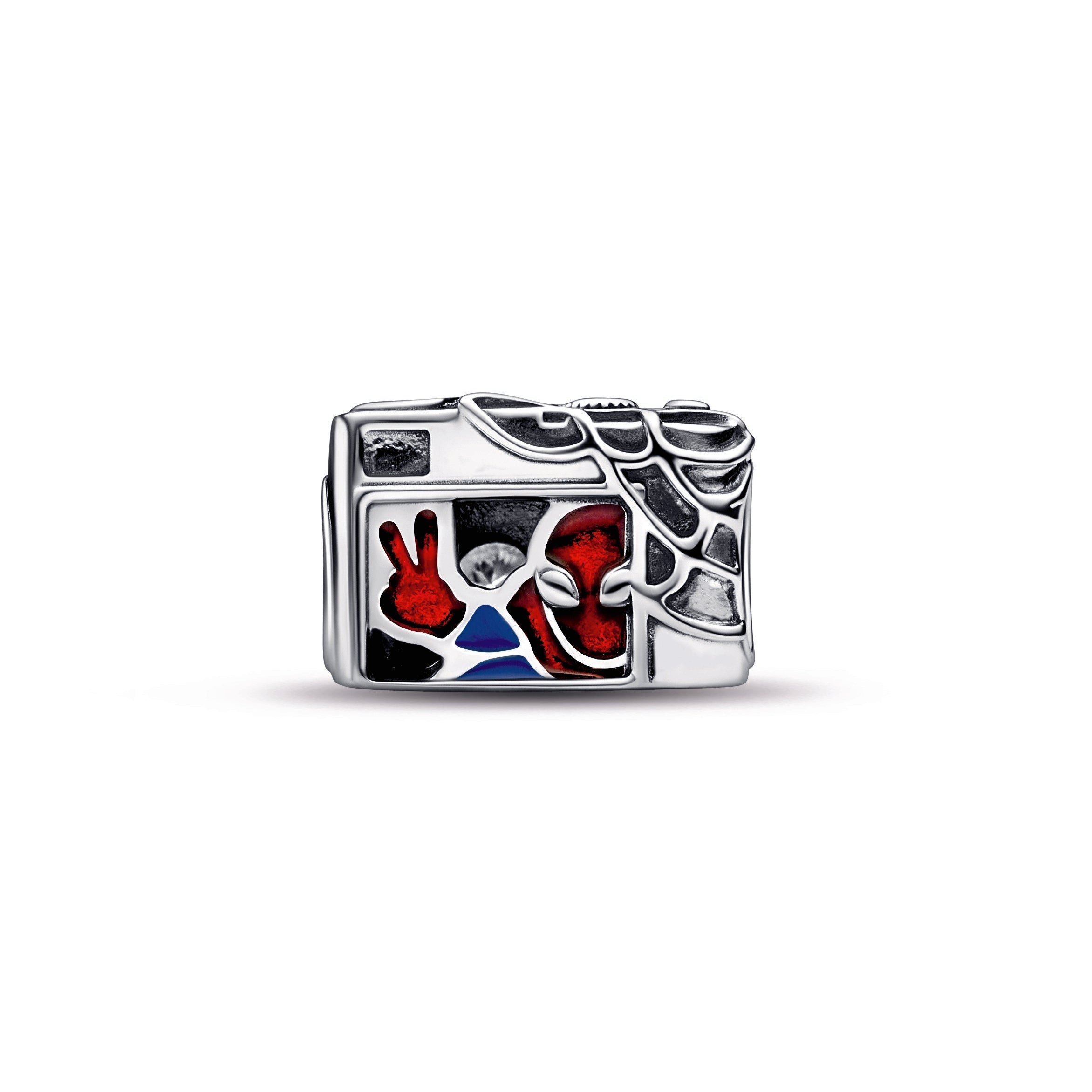 PANDORA Marvel Spider-Man Camera Selfie Charm Cubic Zirconia Charms Bracelet Charm Jewelry Gift