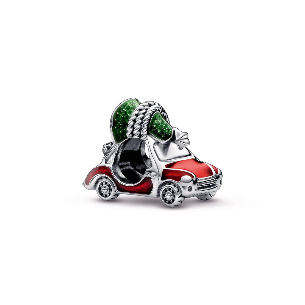 PANDORA Festive Car And Christmas Tree Charm Enamel Charms Bracelet Charm Jewelry Gift