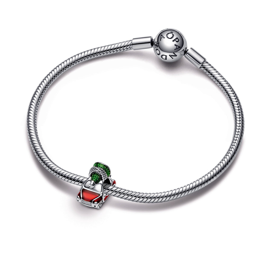 PANDORA Festive Car And Christmas Tree Charm Enamel Charms Bracelet Charm Jewelry Gift