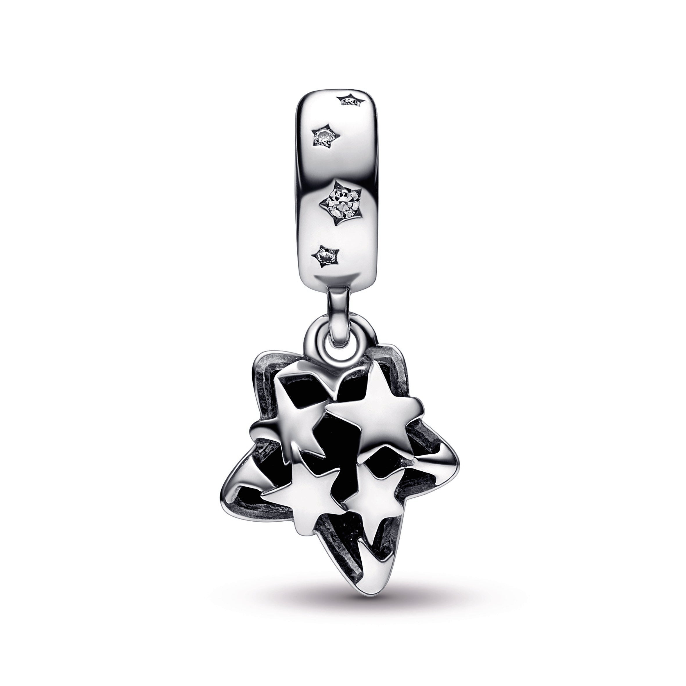 PANDORA Celestial Galaxy Star Murano Dangle Charm Cubic Zirconia Charms Bracelet Charm Jewelry Gift