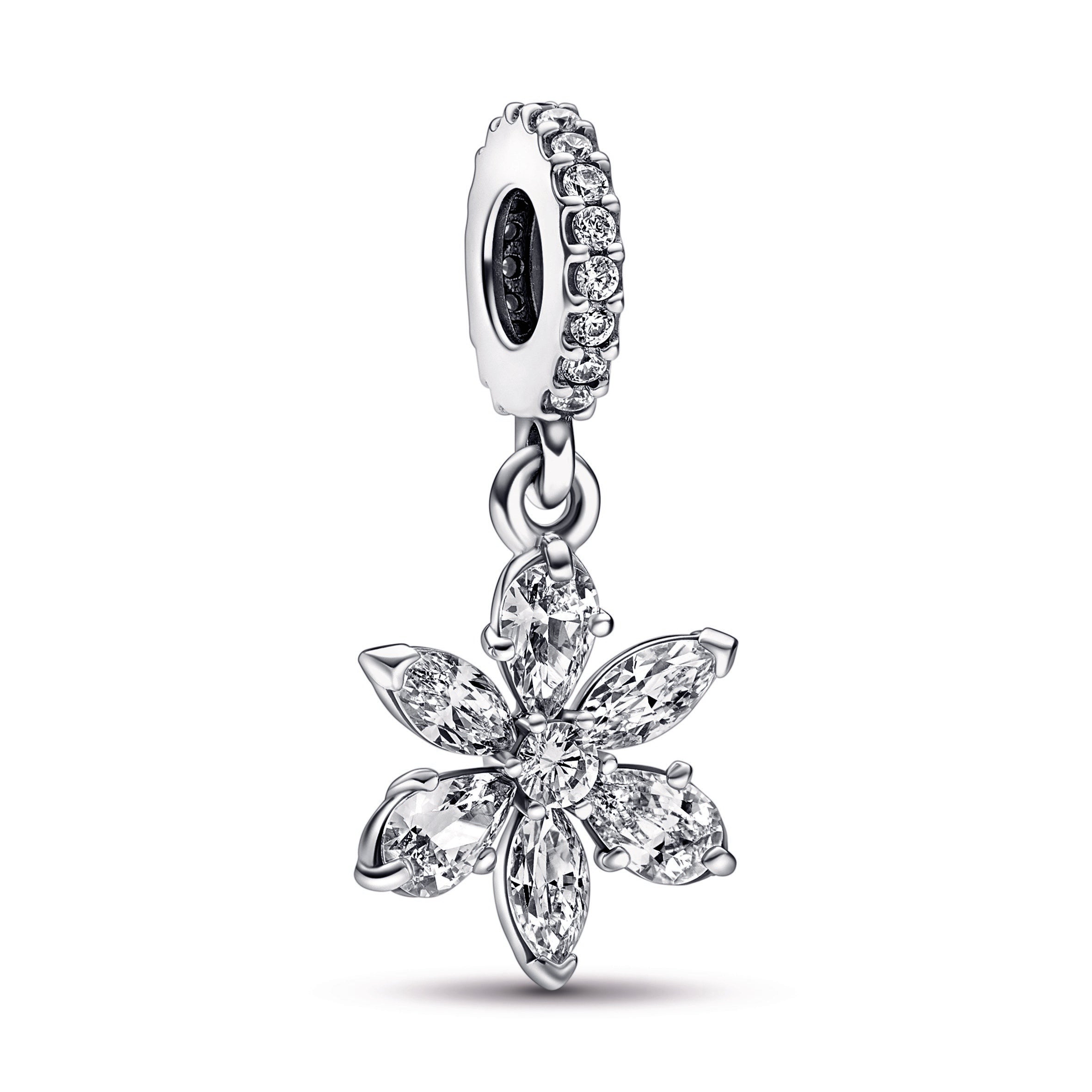 PANDORA Sparkling Herbarium Cluster Dangle Charm Sterling Silver Charms Bracelet Charm Jewelry Gift