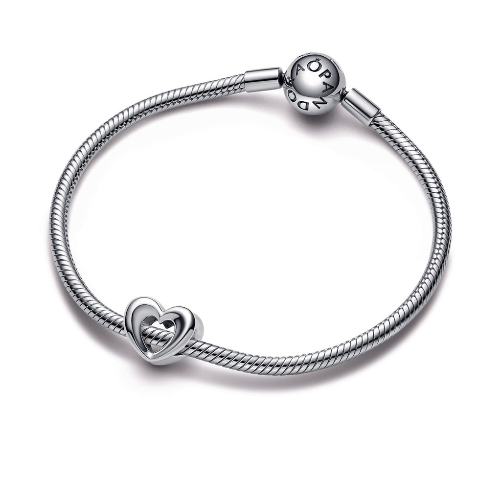 PANDORA Radiant Open Heart Charm Sterling Silver Charms Bracelet Charm Jewelry Gift