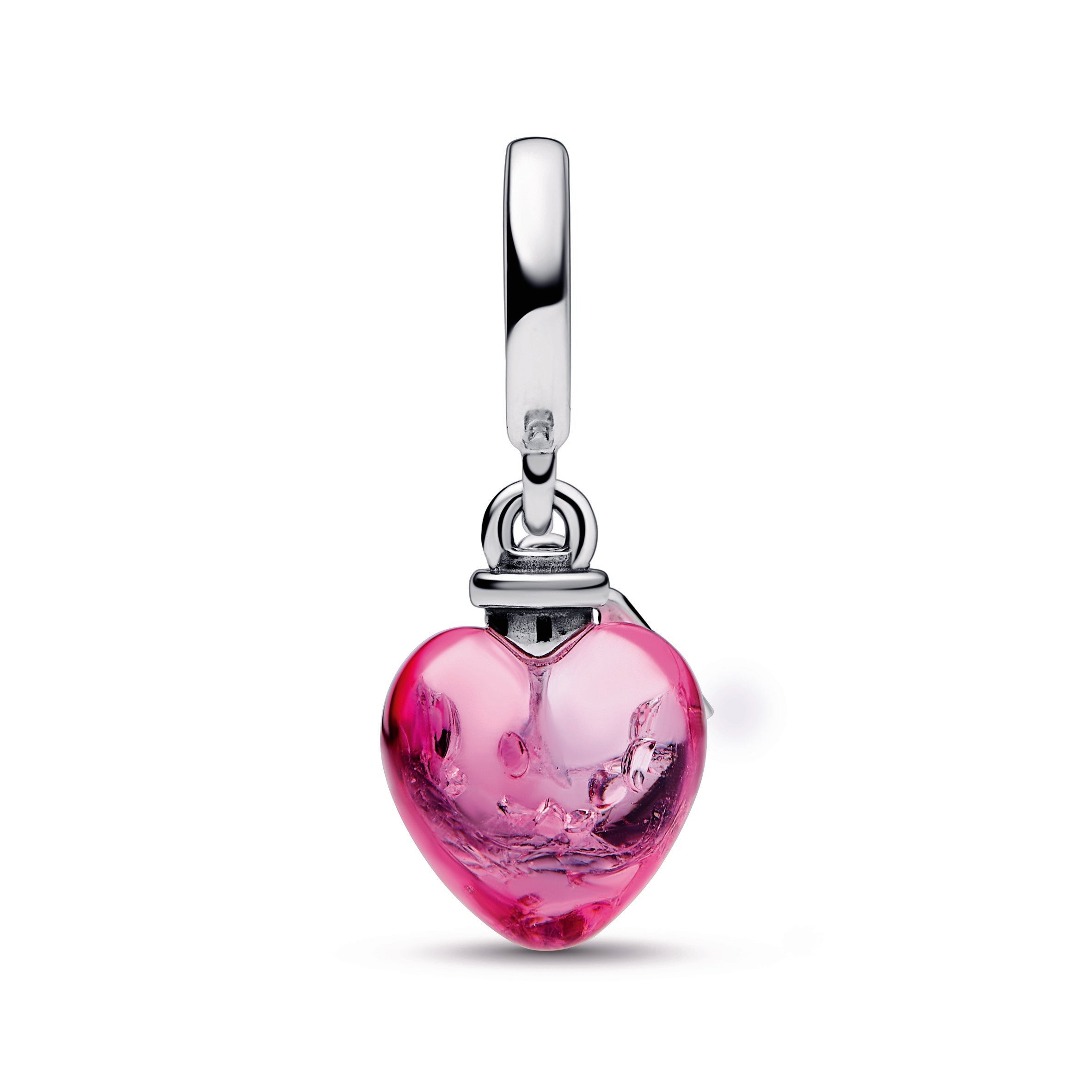 PANDORA Love Potion Murano Glass Heart Dangle Charm Crystals Charms Bracelet Charm Jewelry Gift