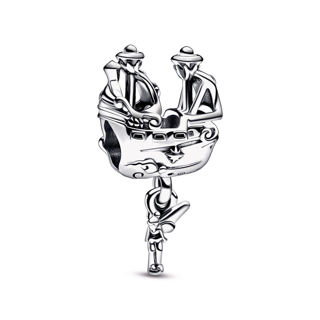 PANDORA Disney Tinker Bell And Captain Hook S Pirate Ship Charm Sterling Silver Charms Bracelet Charm Jewelry Gift