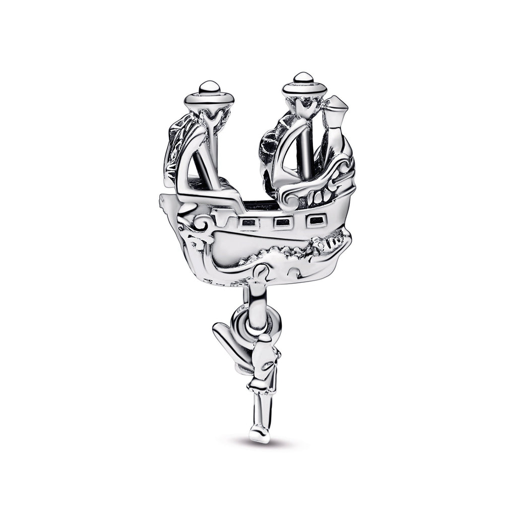 PANDORA Disney Tinker Bell And Captain Hook S Pirate Ship Charm Sterling Silver Charms Bracelet Charm Jewelry Gift