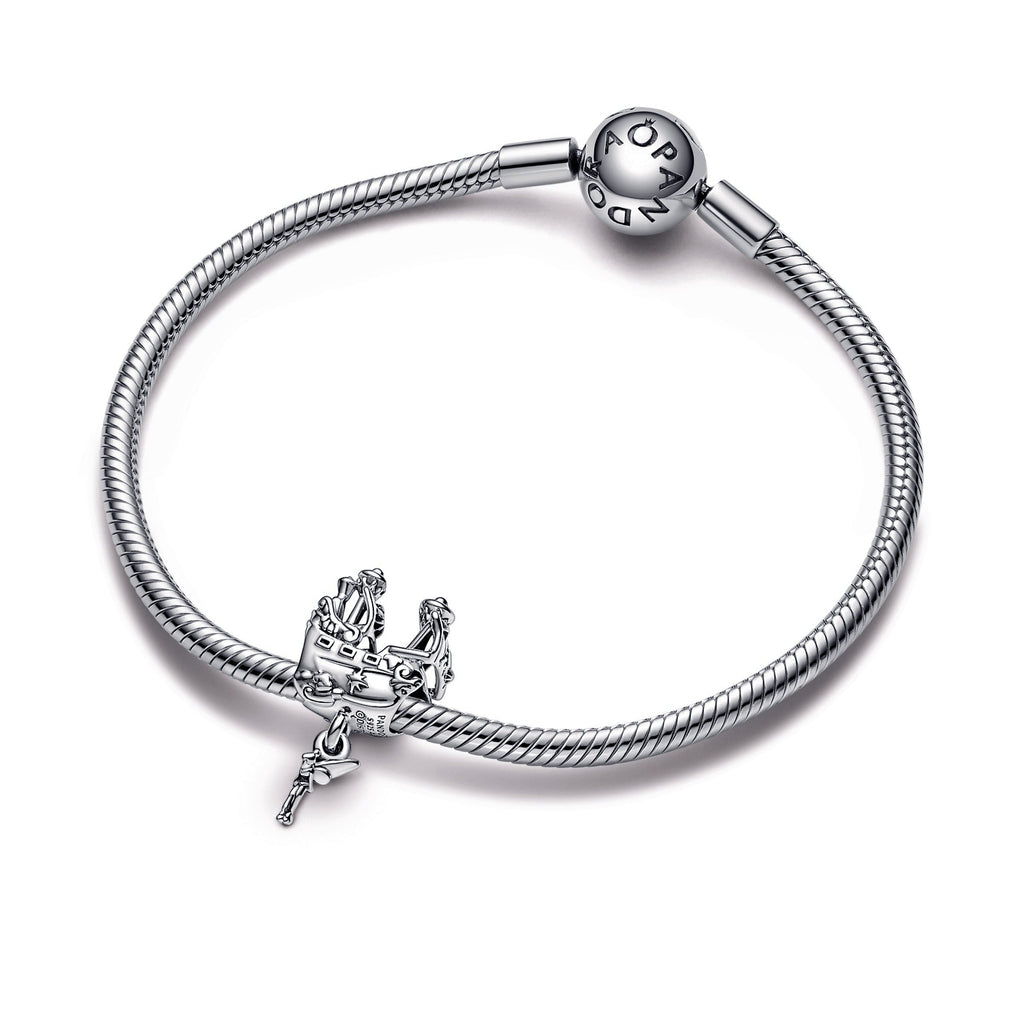 PANDORA Disney Tinker Bell And Captain Hook S Pirate Ship Charm Sterling Silver Charms Bracelet Charm Jewelry Gift
