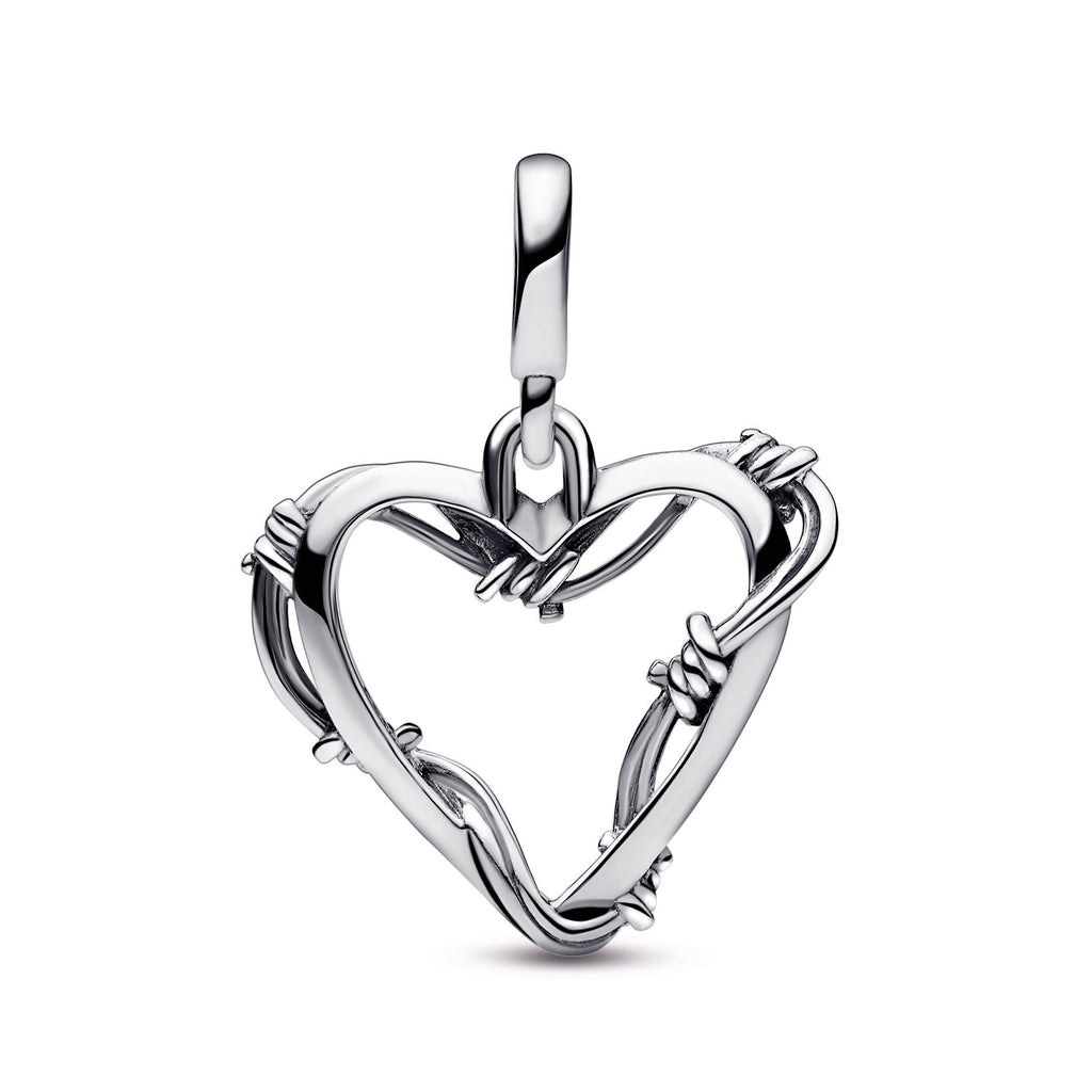 PANDORA ME Wire Heart Medallion Sterling Silver Charms Bracelet Charm Jewelry Gift