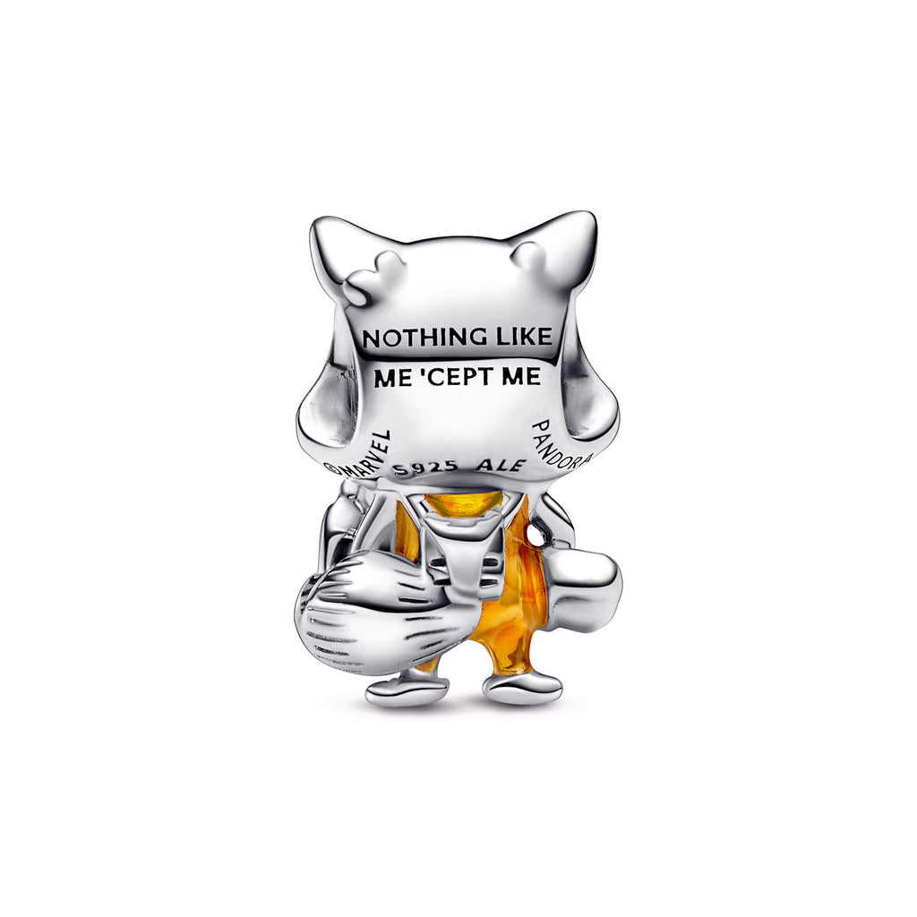 PANDORA Marvel Guardians Of The Galaxy Rocket Raccoon Charm Enamel Charms Bracelet Charm Jewelry Gift
