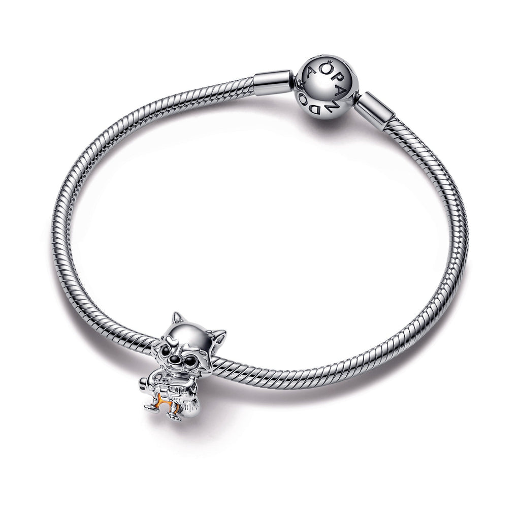 PANDORA Marvel Guardians Of The Galaxy Rocket Raccoon Charm Enamel Charms Bracelet Charm Jewelry Gift