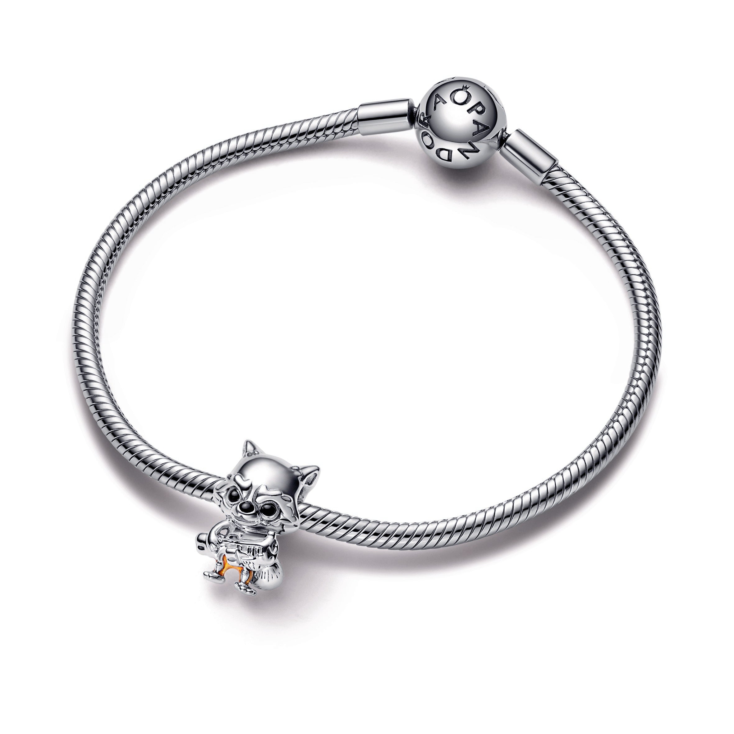 PANDORA Marvel Guardians Of The Galaxy Rocket Raccoon Charm Enamel Charms Bracelet Charm Jewelry Gift