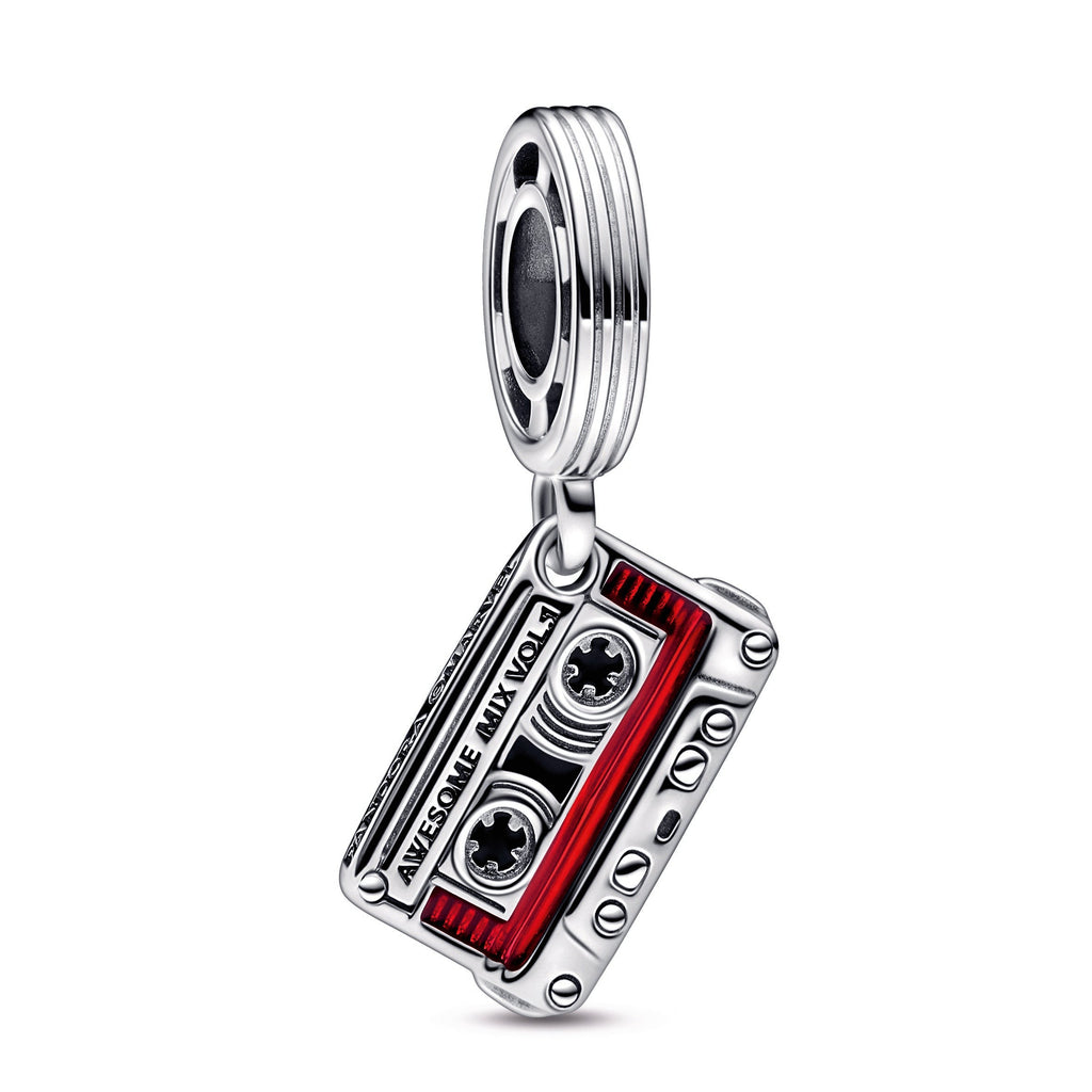 PANDORA Marvel Guardians Of The Galaxy Cassette Tape Dangle Charm Enamel Charms Bracelet Charm Jewelry Gift