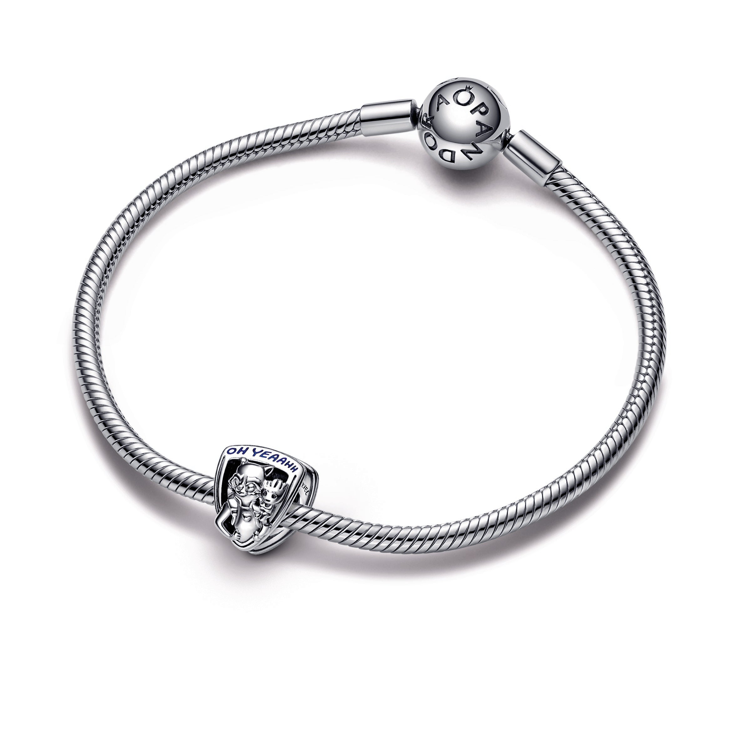 PANDORA Marvel Guardians Of The Galaxy Rocket Raccoon And Groot Emblem Charm Enamel Charms Bracelet Charm Jewelry Gift