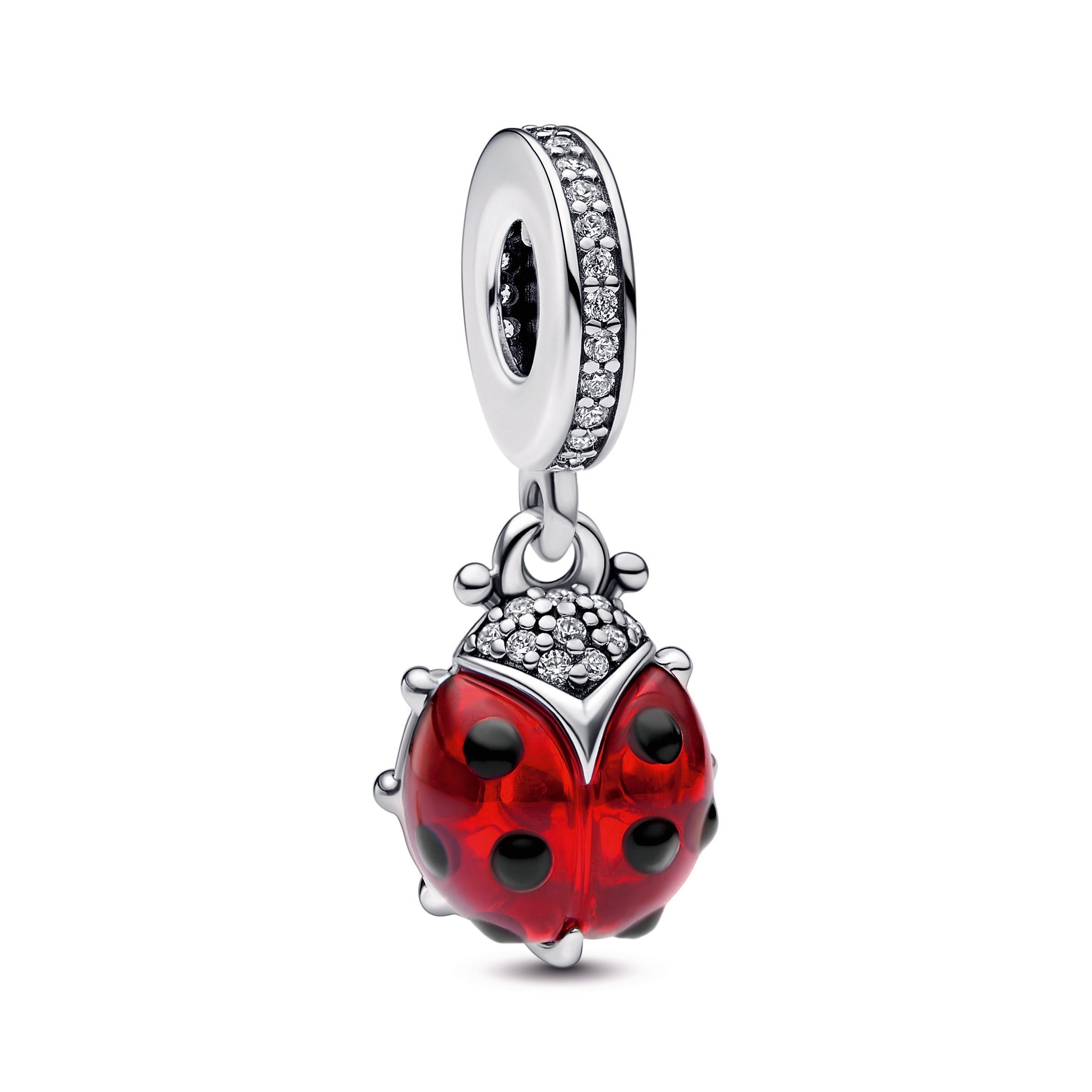 PANDORA Red Ladybird Dangle Charm Enamel Charms Bracelet Charm Jewelry Gift