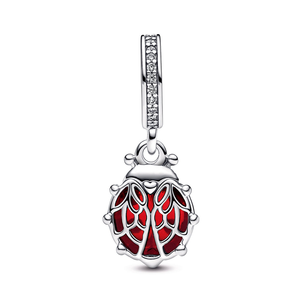 PANDORA Red Ladybird Dangle Charm Enamel Charms Bracelet Charm Jewelry Gift