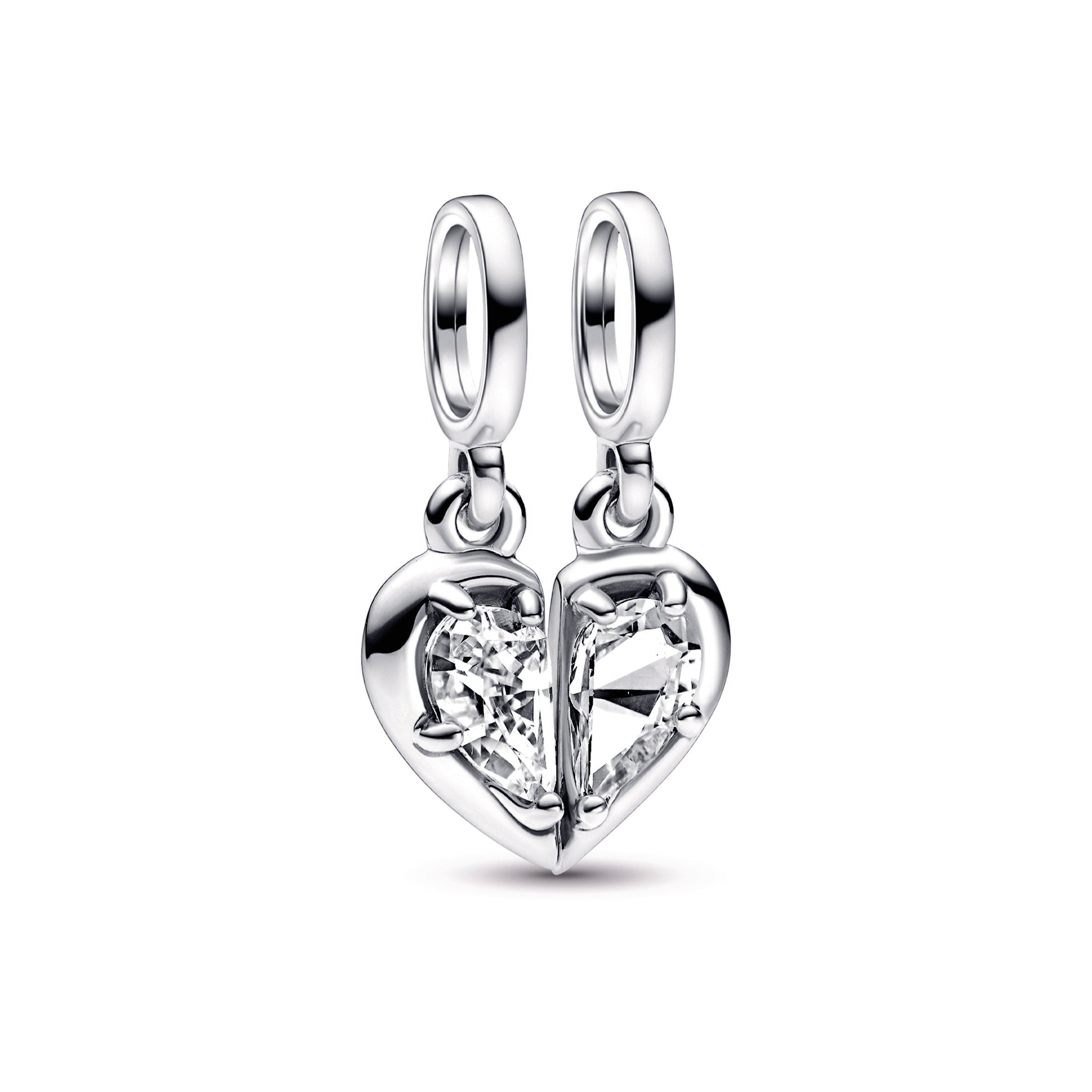 PANDORA Splittable Mother And Daughter Dangle Charm Cubic Zirconia Charms Bracelet Charm Jewelry Gift