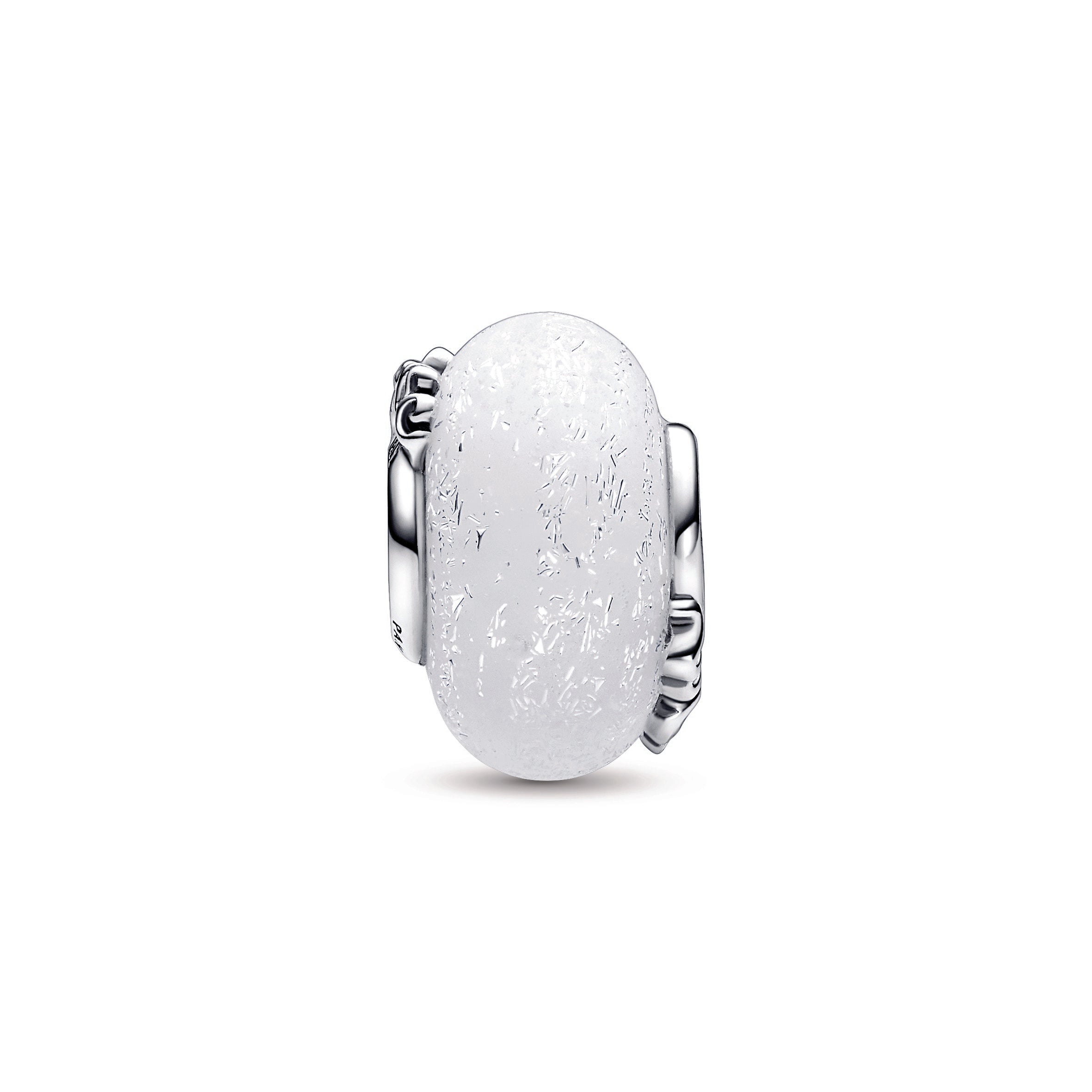 PANDORA Glittery White Murano Glass Mum And Love Charm Mothers Day Charms Bracelet Charm Jewelry Gift
