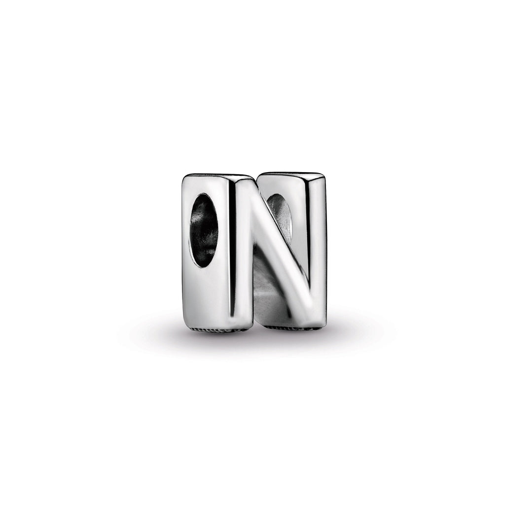 PANDORA Letter N Alphabet Charm Sterling Silver Charms Bracelet Charm Jewelry Gift