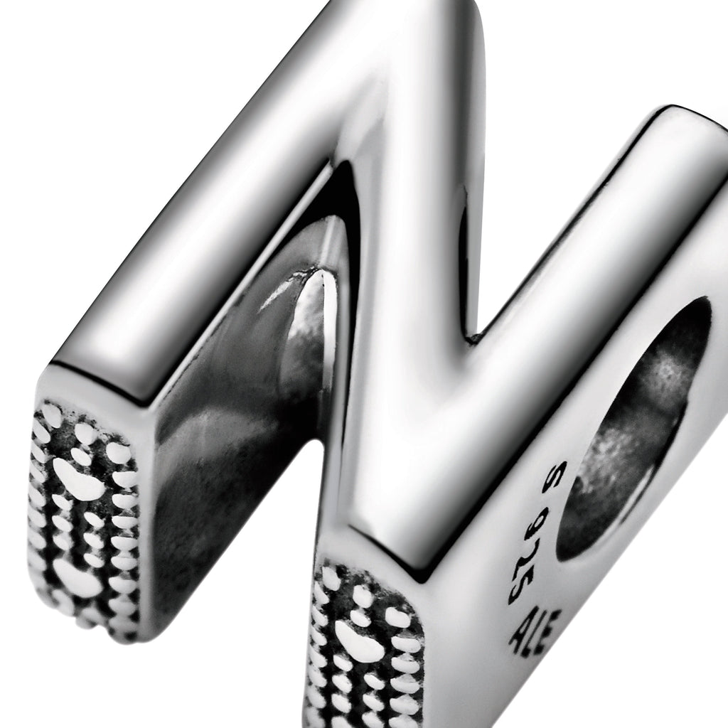 PANDORA Letter N Alphabet Charm Sterling Silver Charms Bracelet Charm Jewelry Gift