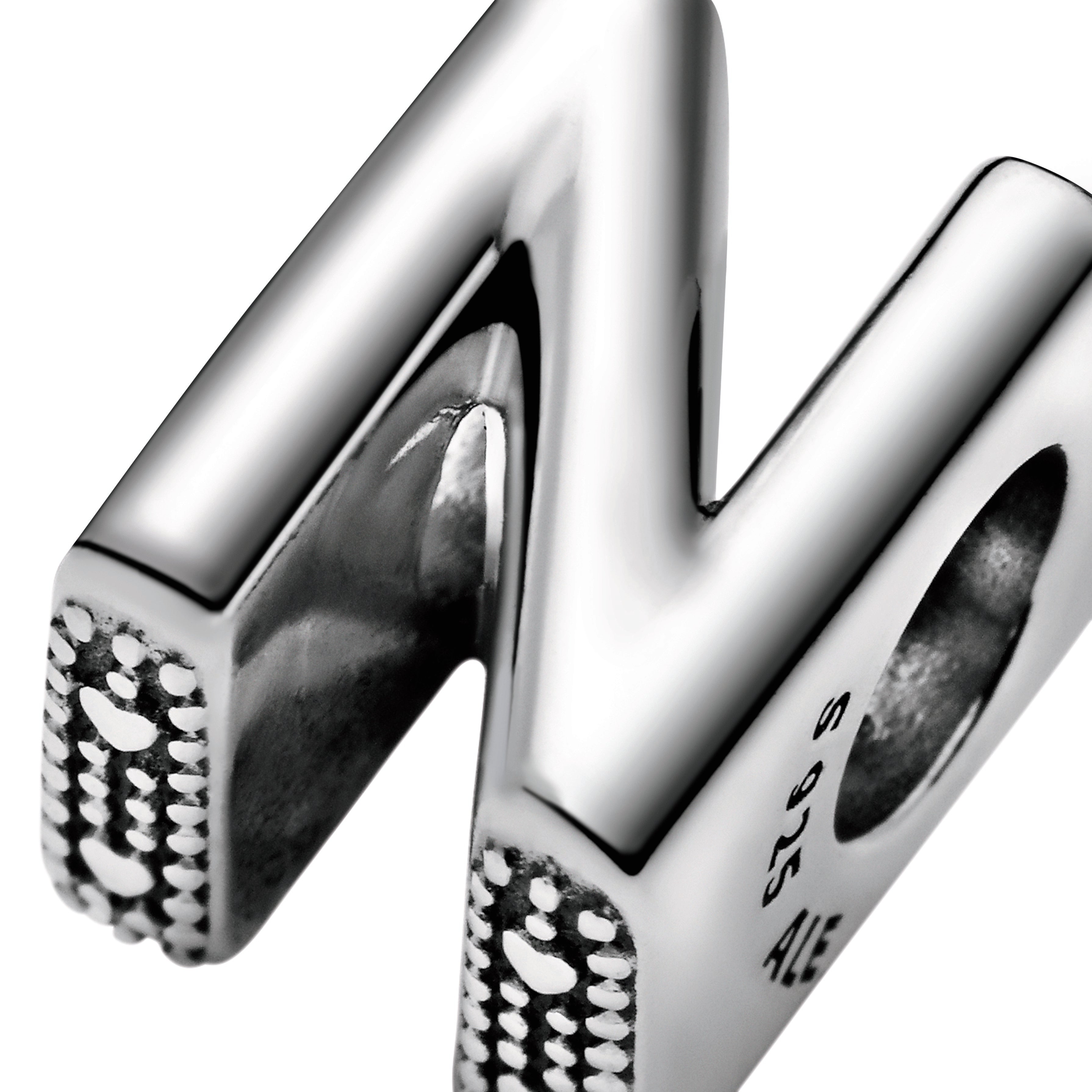 PANDORA Letter N Alphabet Charm Sterling Silver Charms Bracelet Charm Jewelry Gift